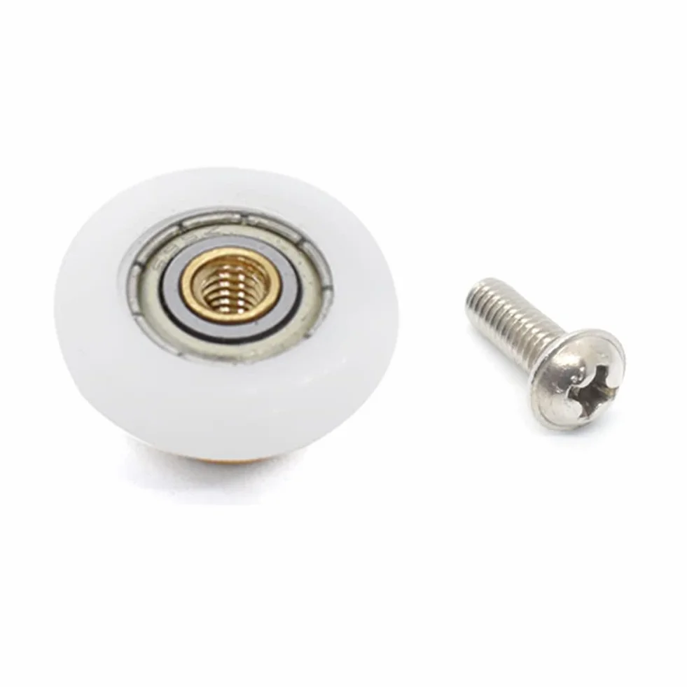 NA 4 szt. Wymienne rolki do drzwi prysznicowych / szyny / koła 20 mm/23 mm/25 mm/27 mm średnicy