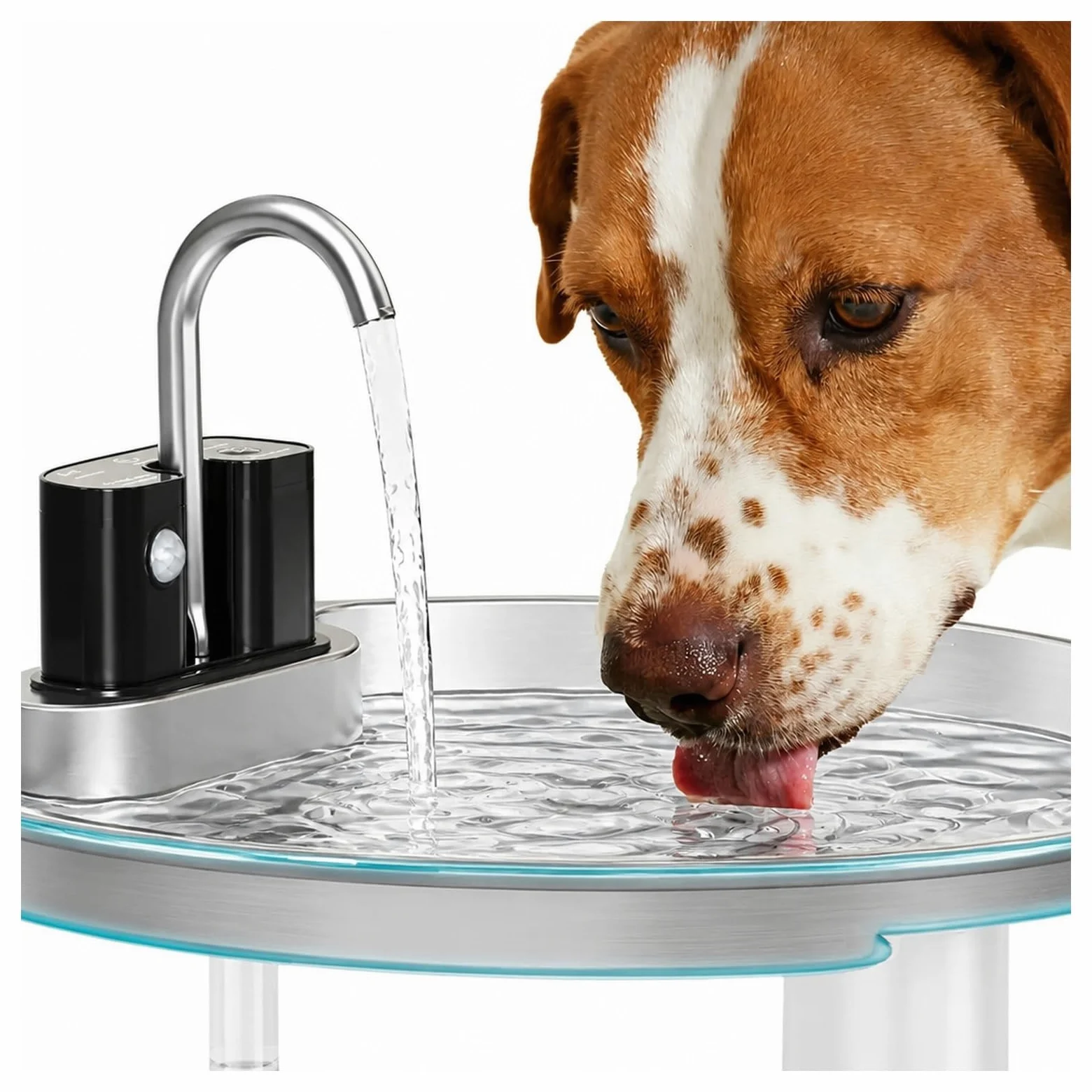 Karmnik na Wodę, Bezprzewodowa fontanna Cat ze stali nierdzewnej o pojemności 7 litrów(OnLy Pet Water)