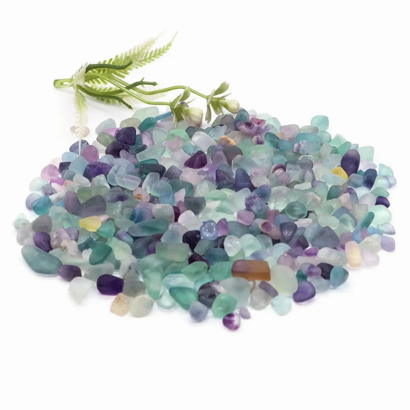 Naturalny podłoże kwarcowe do akwariów, Akwarium Żwir Kryształy Kamienie kwarcowe Multicolor 1-10mm 20g 50g 100g(Color 26,100g)