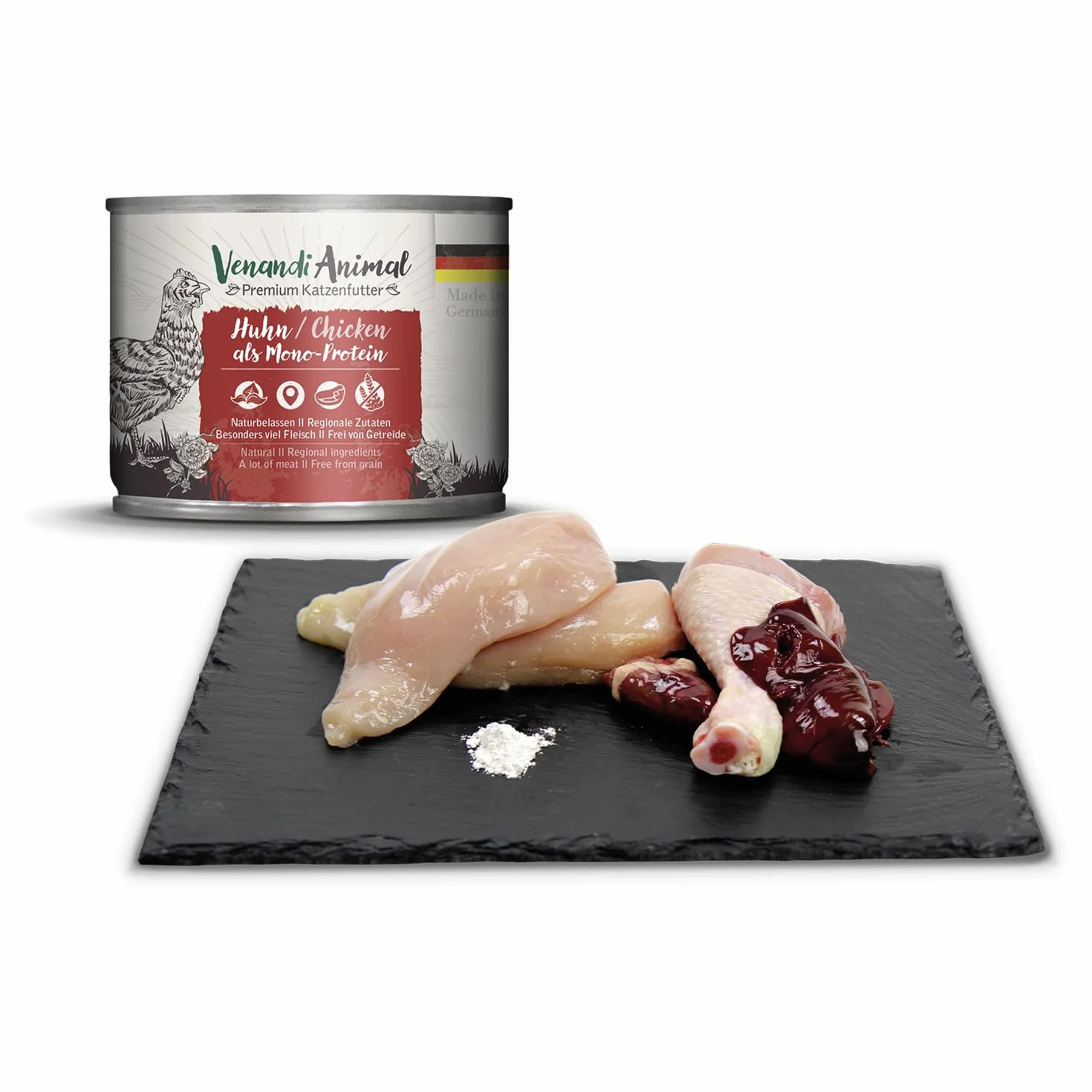 Venandi Animal Mokra karma premium dla kotów pakiet próbny III 6 x 200 g monoproteina bez zbóż