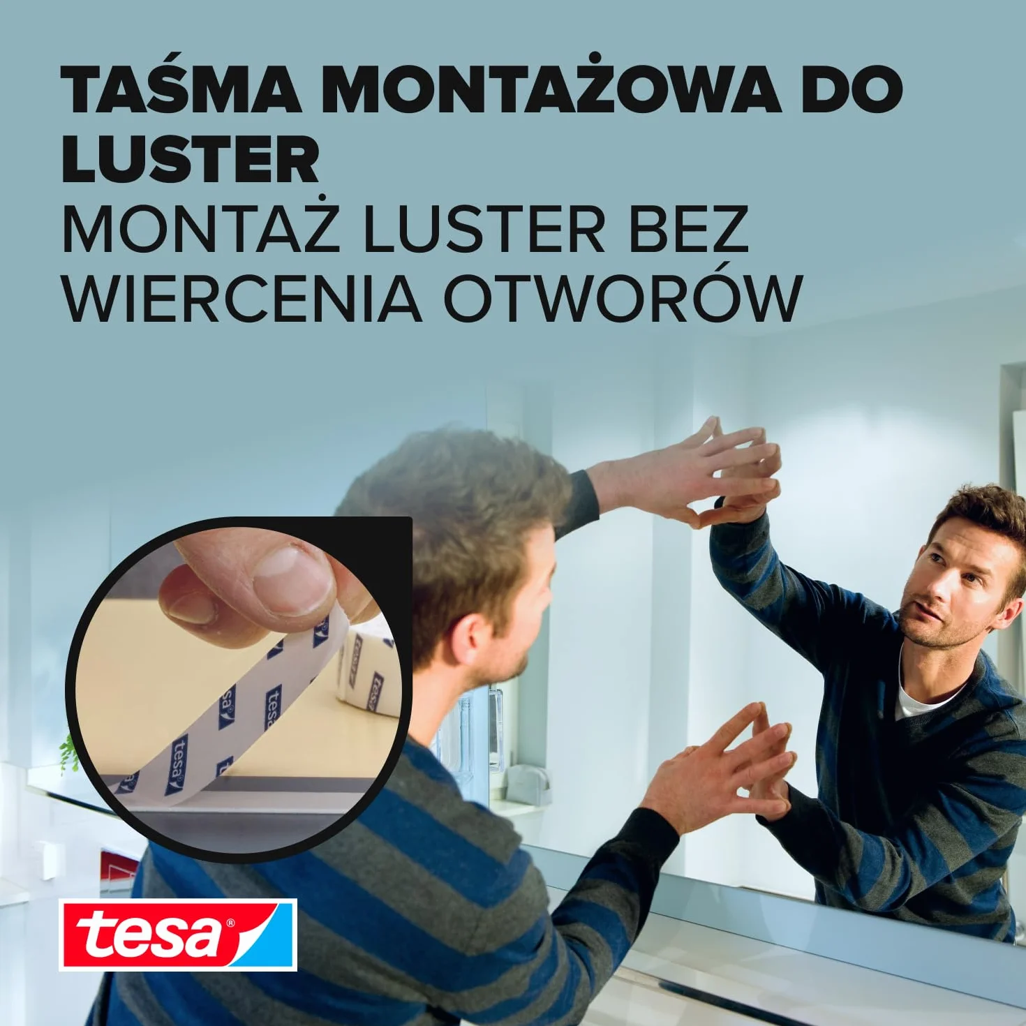 Tesa 189466 Taśma Montażowa, Biały, 5 m x 19 mm