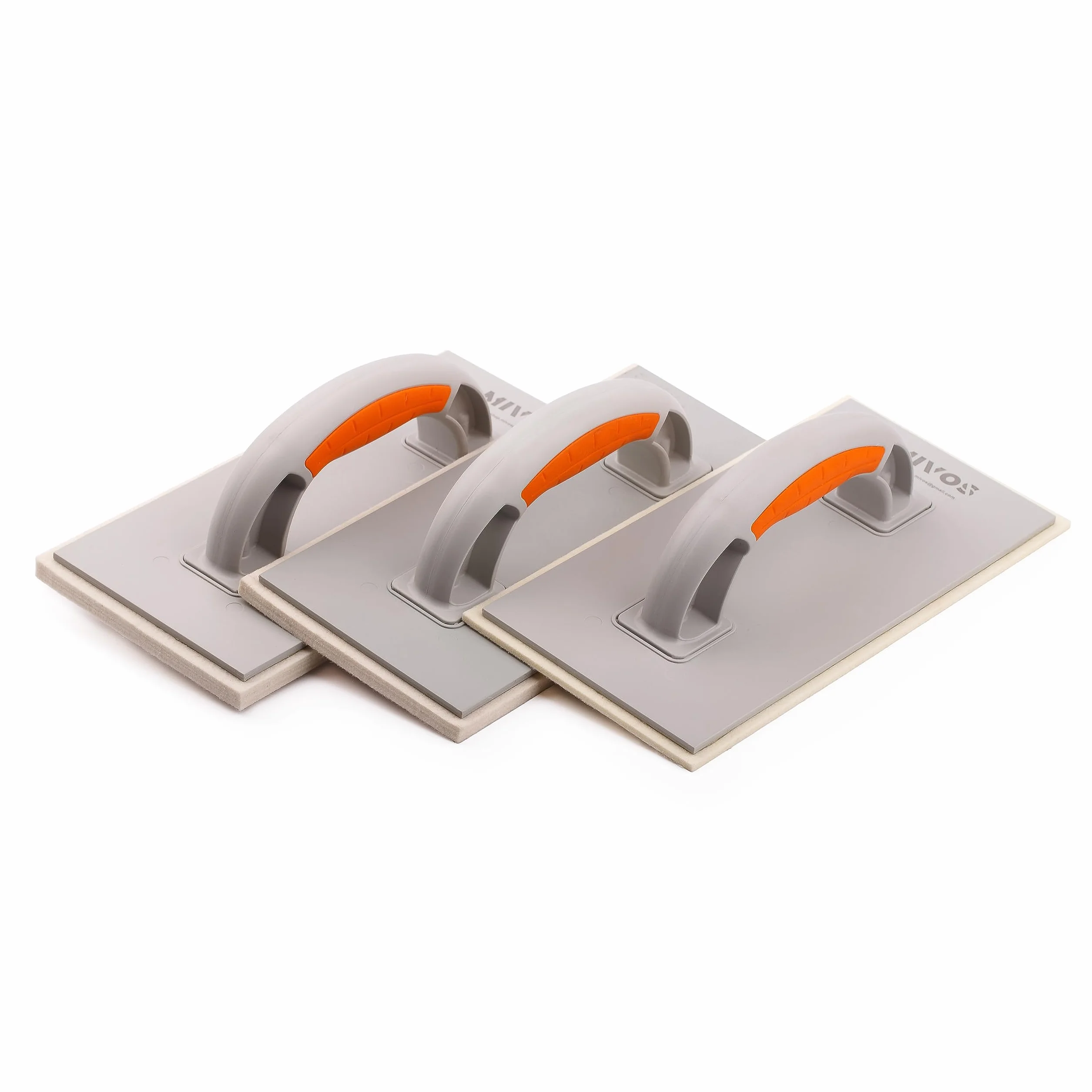 Mivos Paca z tworzywa sztucznego z filcową podkładką 4 mm - 280 x 140 - Rajberka filcowa do tynków - Dwukomponentowy uchwyt - Zacieraczka z filcową nakładką 4 mm dla tynkarzy i murarzy