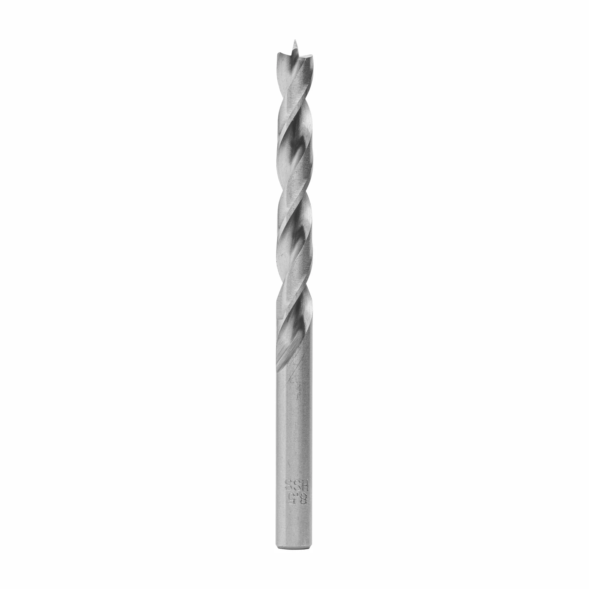 ENT 50085 Wiertlo do drewna Ø 8,5 mm z punktem centrujacym i frezem wstepnym D8,5 x NL73 x GL118 mm - szlifowane, wysokiej jakosci wiertlo krete HSS do drewna