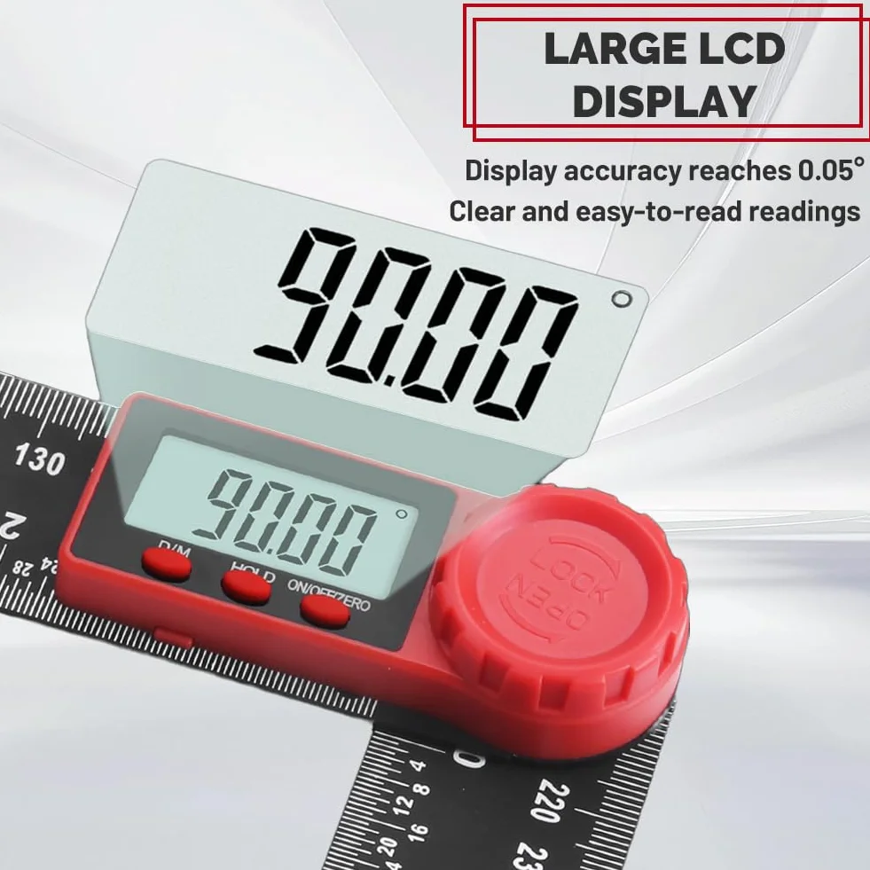 flintronic Cyfrowy kątomierz obrotowy o 360°