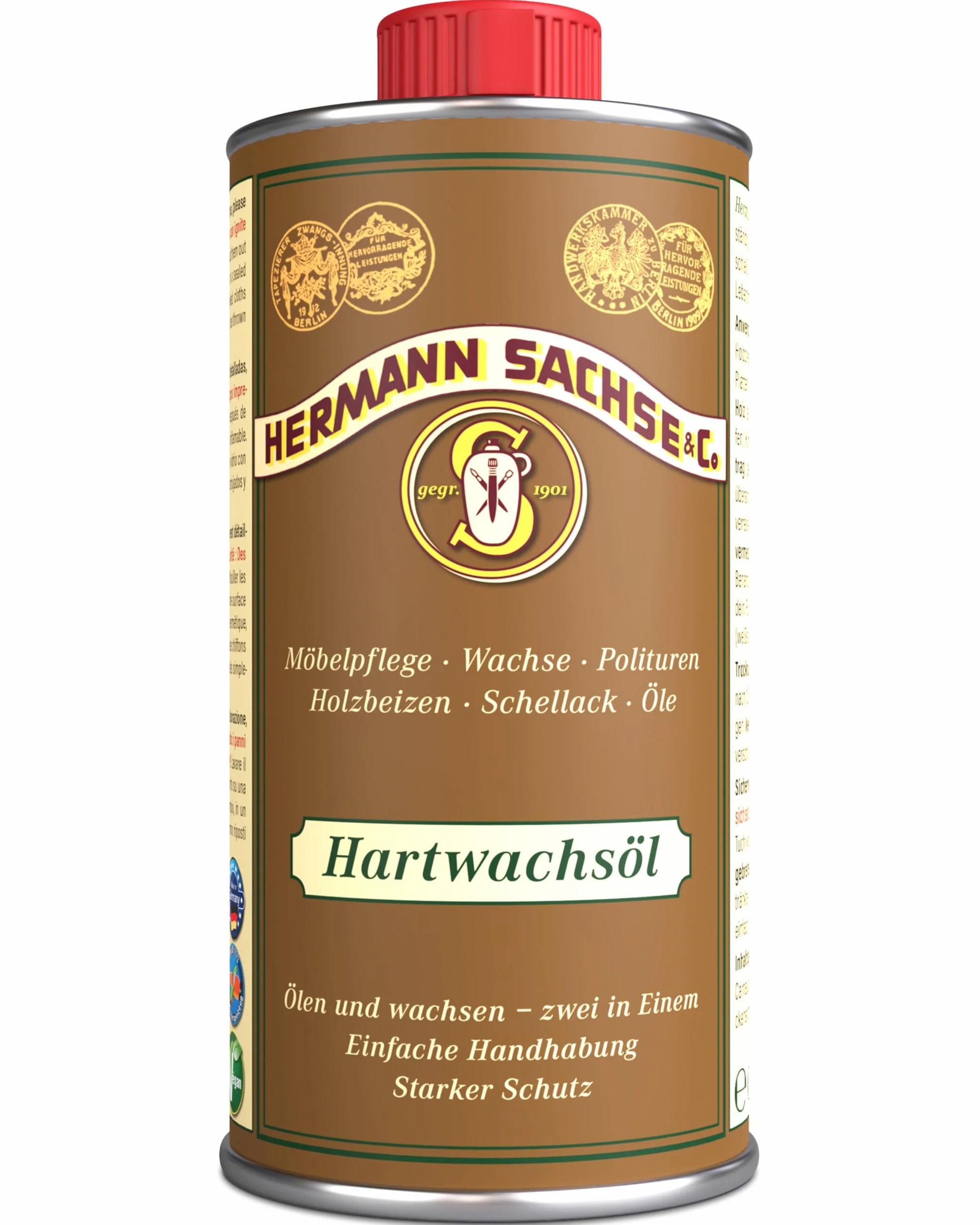 Hermann Sachse Olej woskowy bezbarwny 250ml 2w1 do drewna ochronny