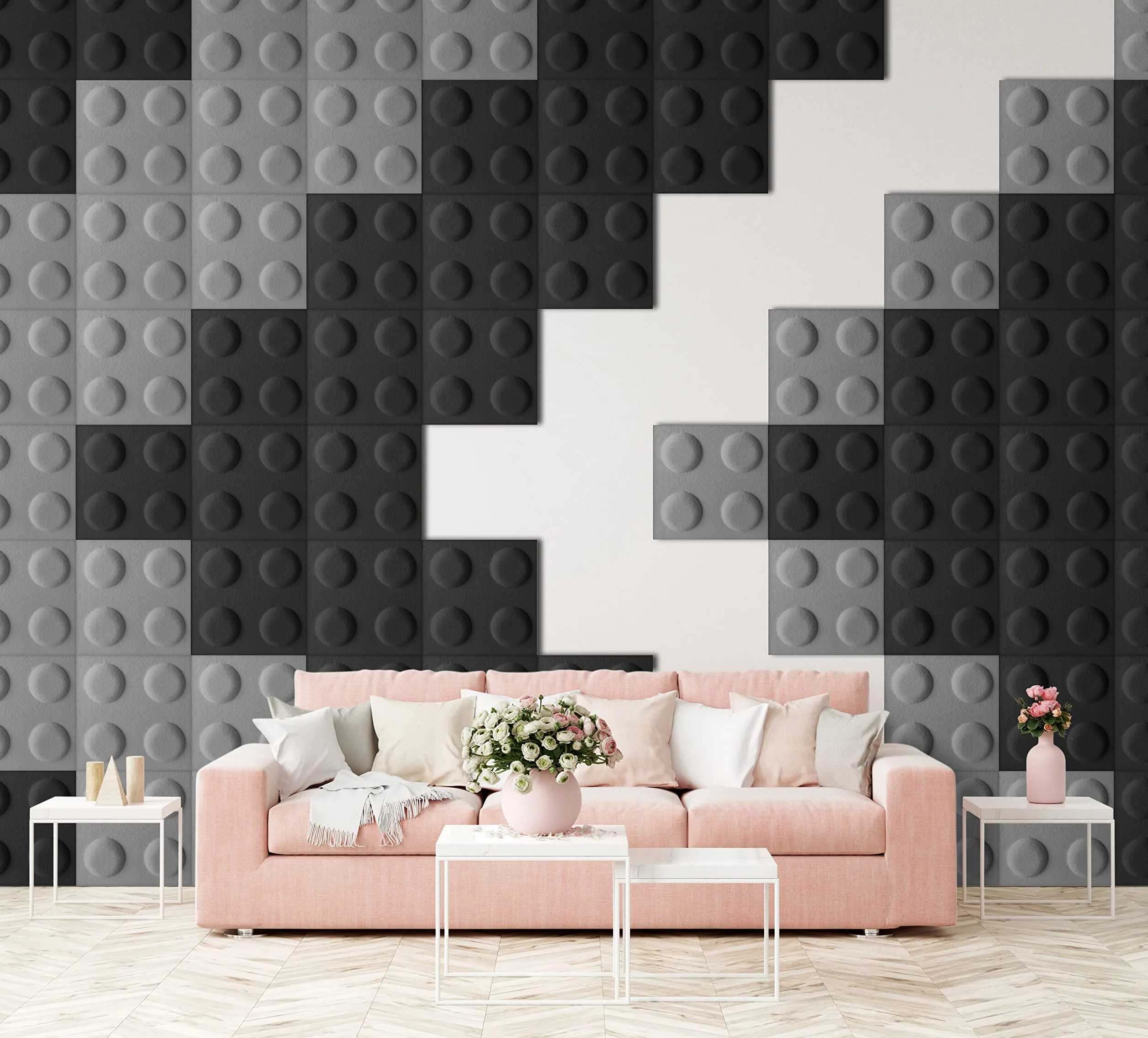3D Panele ścienne akustyczne filcowe klocki dekoracja pokoju dziecięcego
