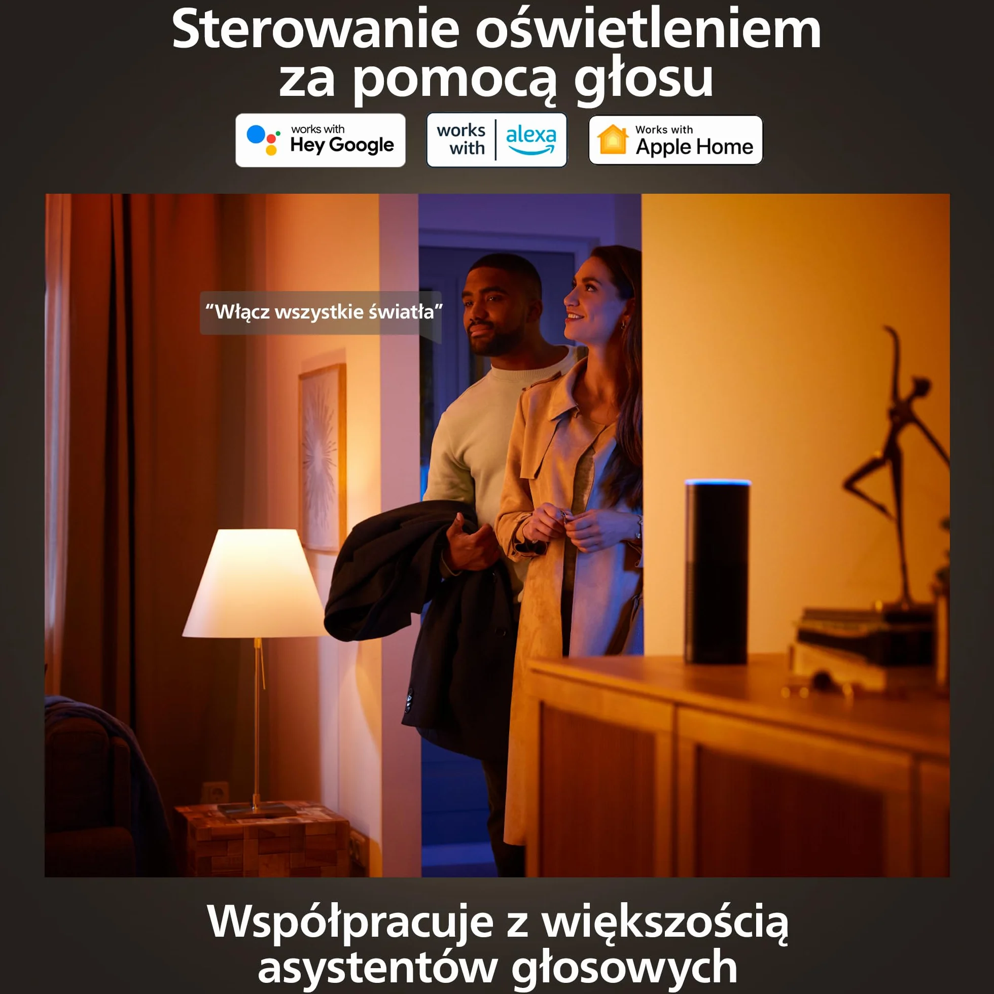 Philips Hue Smart Slim Oświetlenie do Wbudowania, 90 mm, Białe i Kolorowe Światło, Kompatybilne z Bluetooth, Kolor Czarny