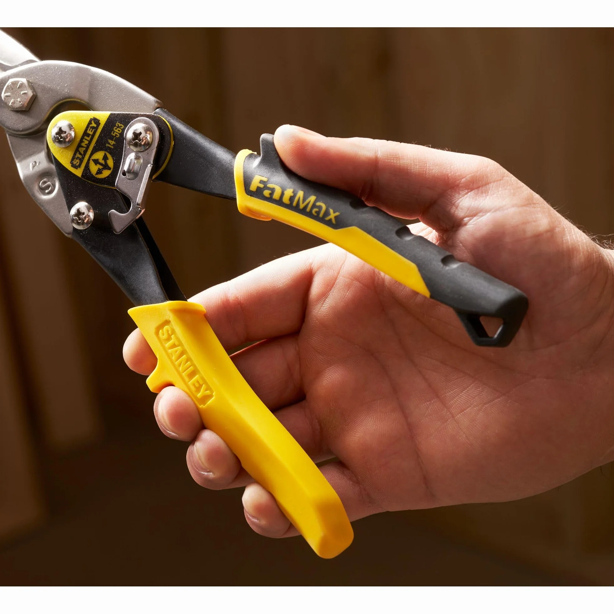 STANLEY FATMAX Tin Snips, Straight Cut, Aviation Snip, 9-7/8-Inch (14-563)