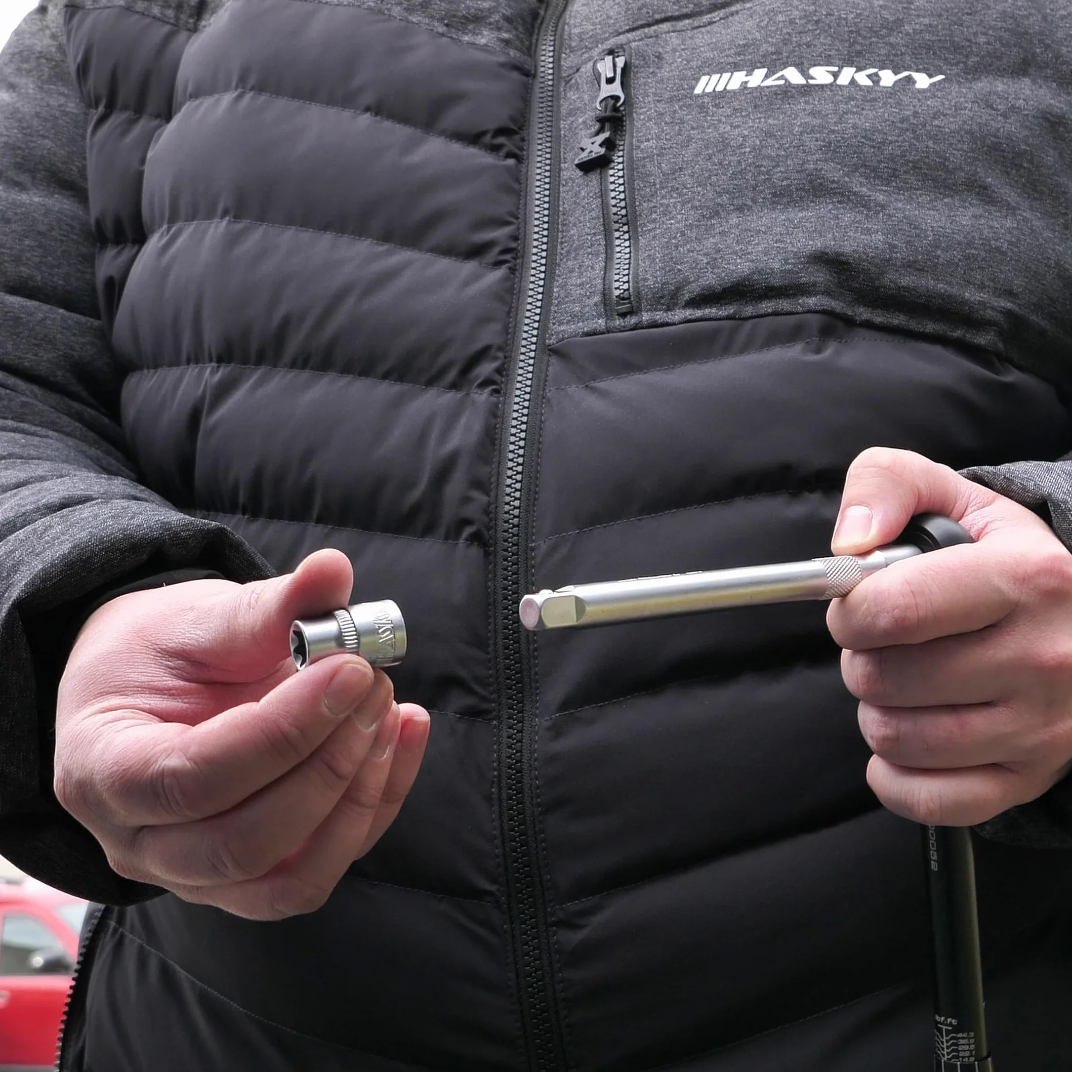 HASKYY Zestaw nasadów Torx 14-częściowy Profil E E4-E24 1/4 3/8 1/2 cala