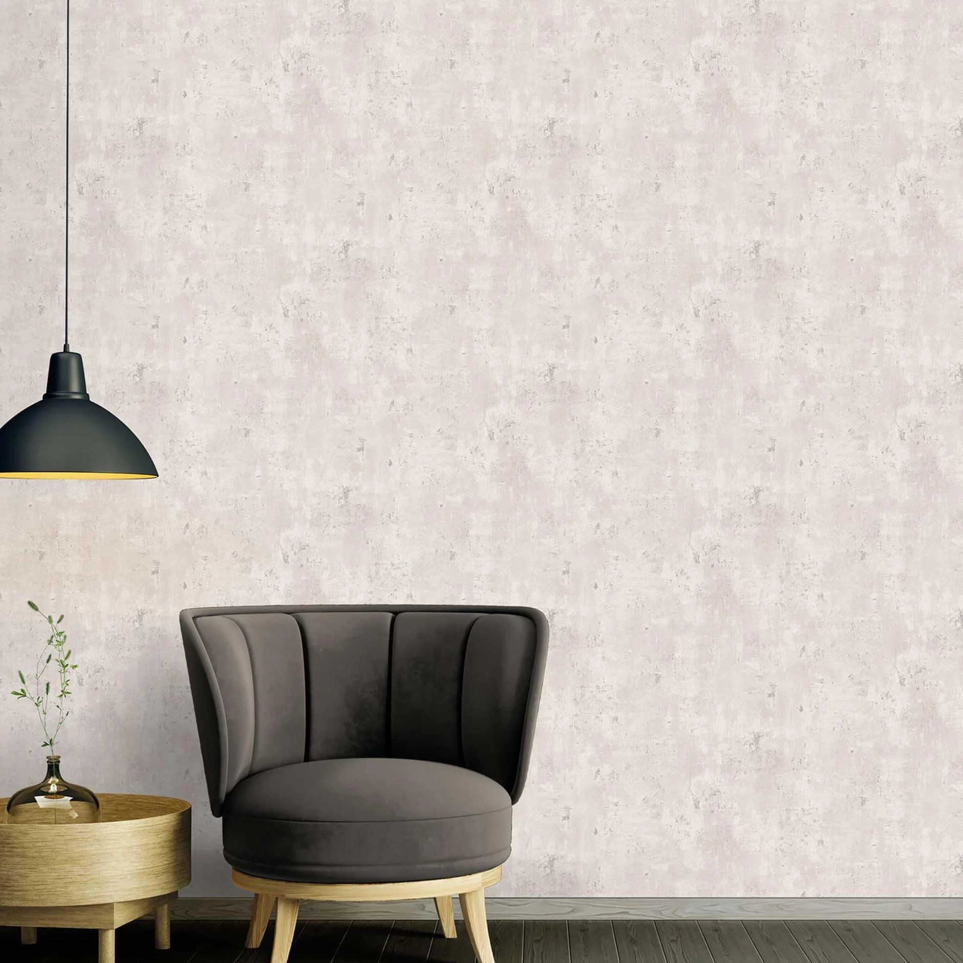 Livingwalls Tapeta przemysłowa beton biały metaliczny srebrny 10,05 m x 0,53 m Made in Germany