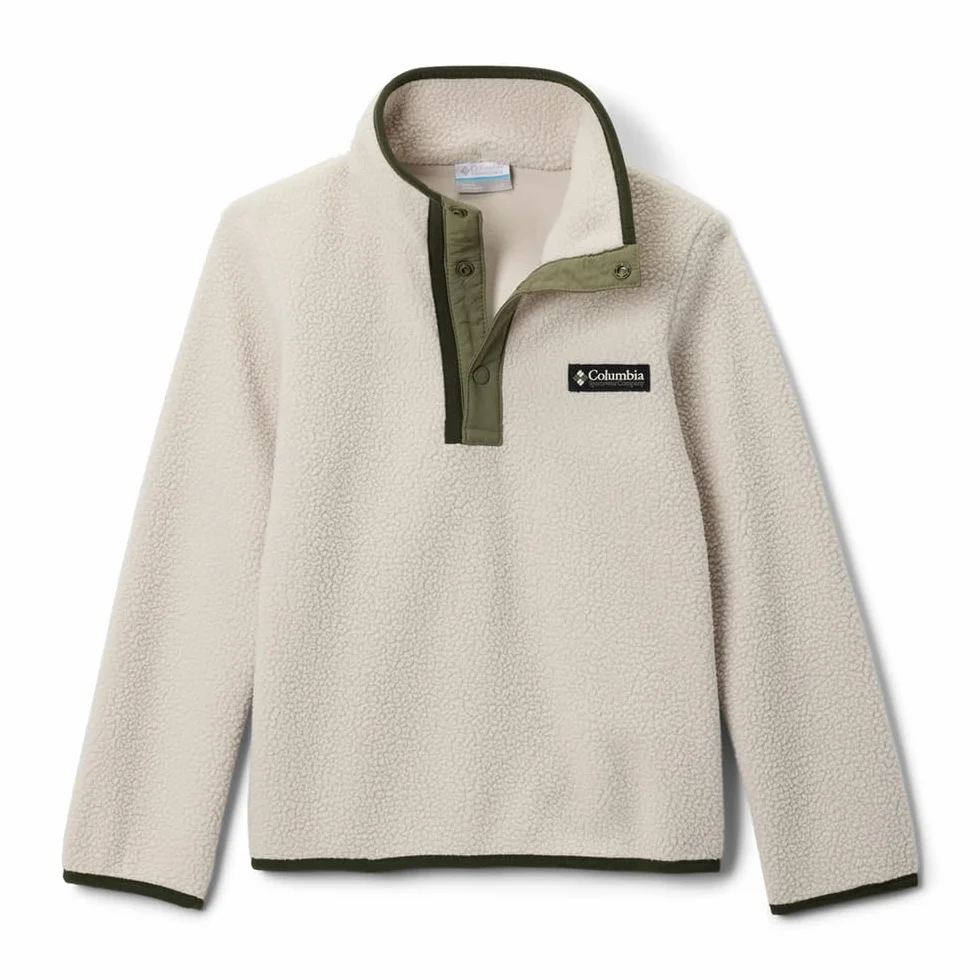 Columbia Młodzieżowy polar Helvetia 2 Half Snap Fleece, Polar Pull Over, Dark Stone, Stone Green, XL