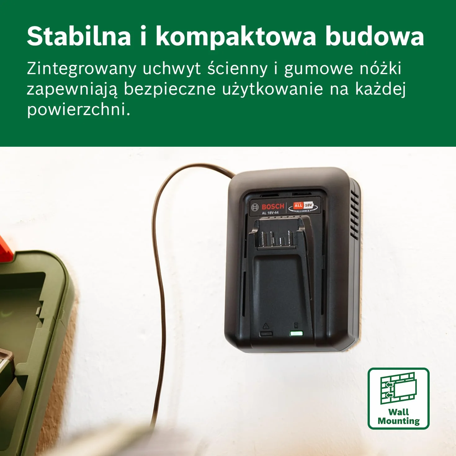 Bosch Starter Set 18V - akumulator i szybka ładowarka (1 akumulator Li-ion 4,0 Ah, szybka ładowarka POWER FOR ALL 18V Alliance)