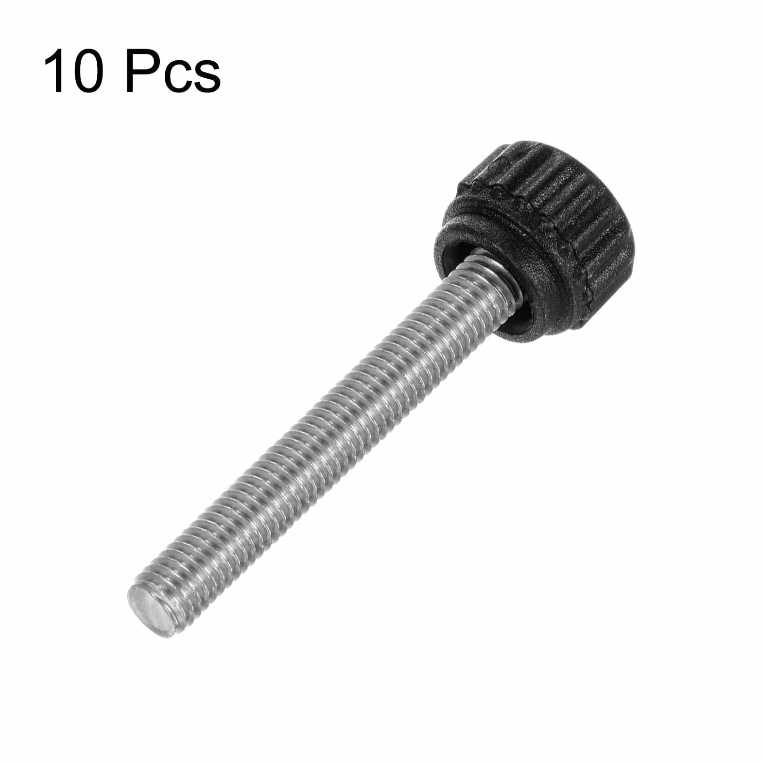 QUARKZMAN 10 sztuk radełkowanych guzików napinających śruby na kciuk M5 x 35 mm gwint zewnętrzny 13 mm stal szlachetna 304
