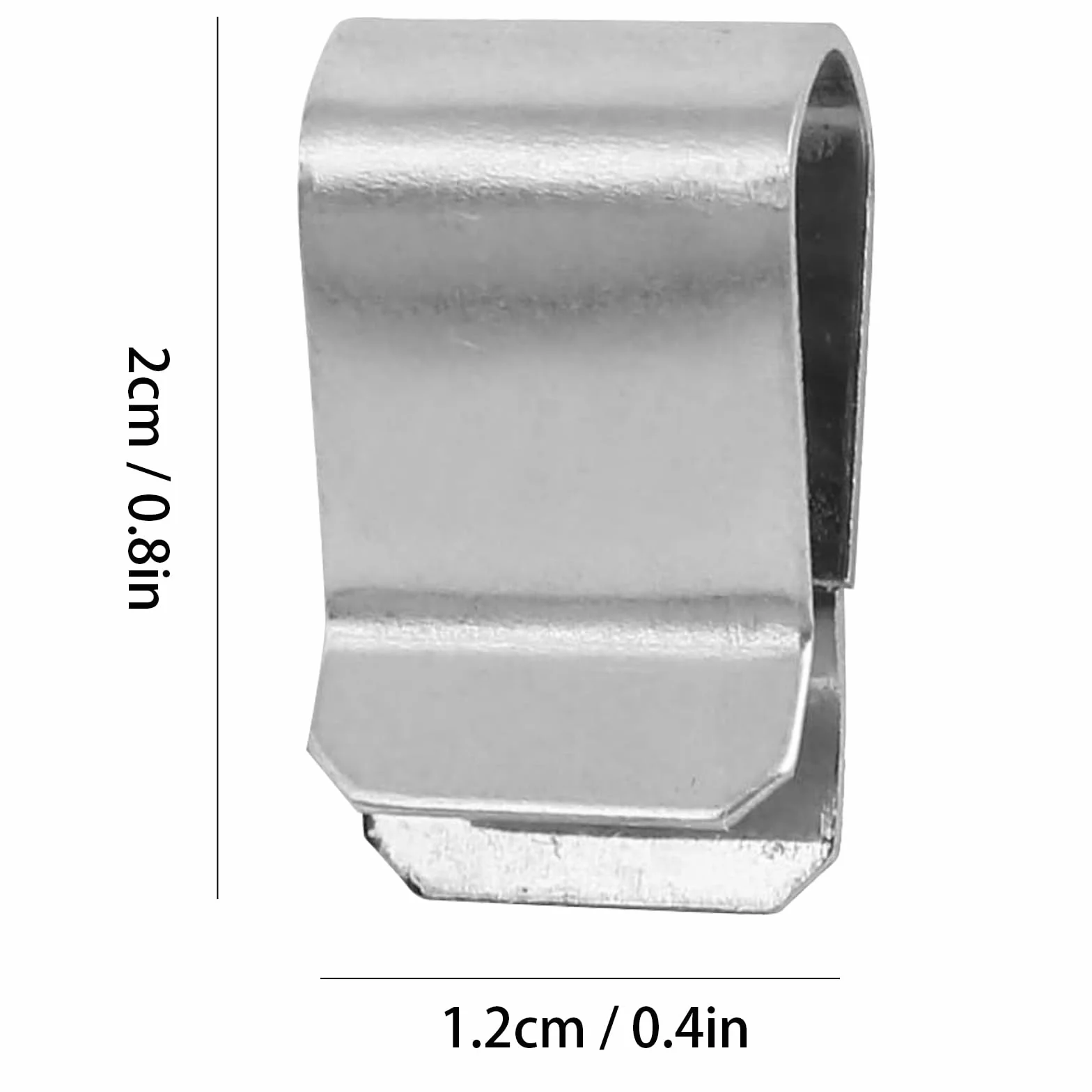 25 szt. U-Clip ze stali nierdzewnej, kołnierz wydechowy, metalowy klips, srebrny klips sprężynowy 21,4 mm x 12 mm