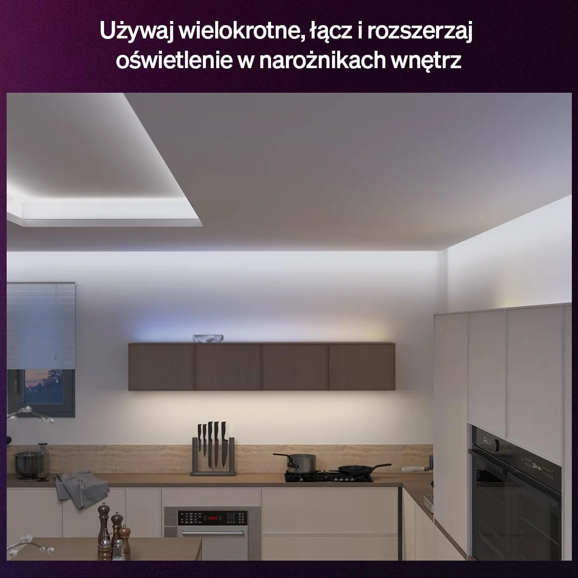 Hue Flux Corner Connector do taśm LED, Akcesoria, Łącznik 90°, Elastyczny Montaż Wewnętrzny, Jednolite Światło, Łatwa Instalacja, 4-pak