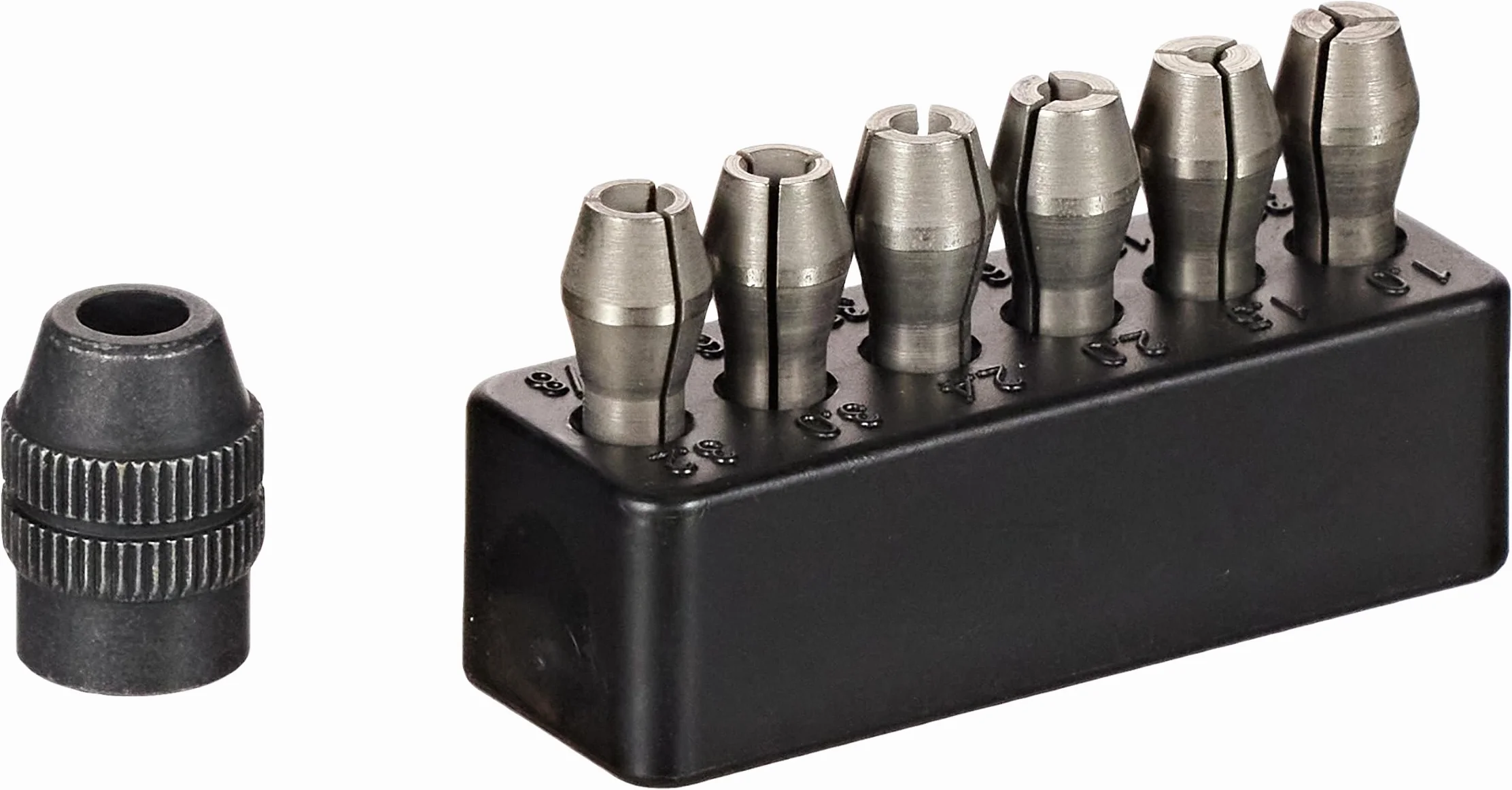 Proxxon 28940 MICROMOT szczypce zaciskowe stalowe, 6 sztuk, czarne/srebrne