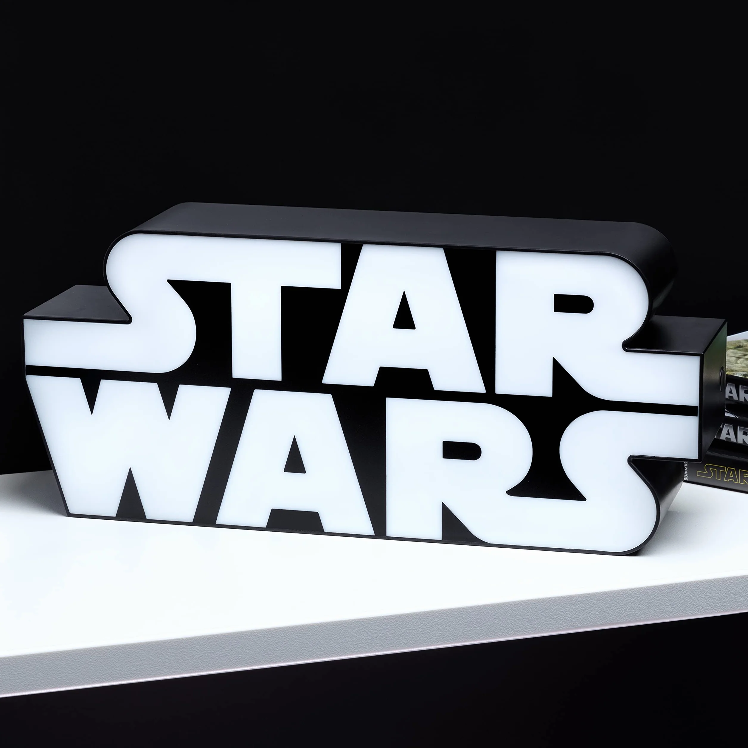 Paladone Star Wars Lampa z Logo, Biały/Czarny, 24 x 24 x 10 cm