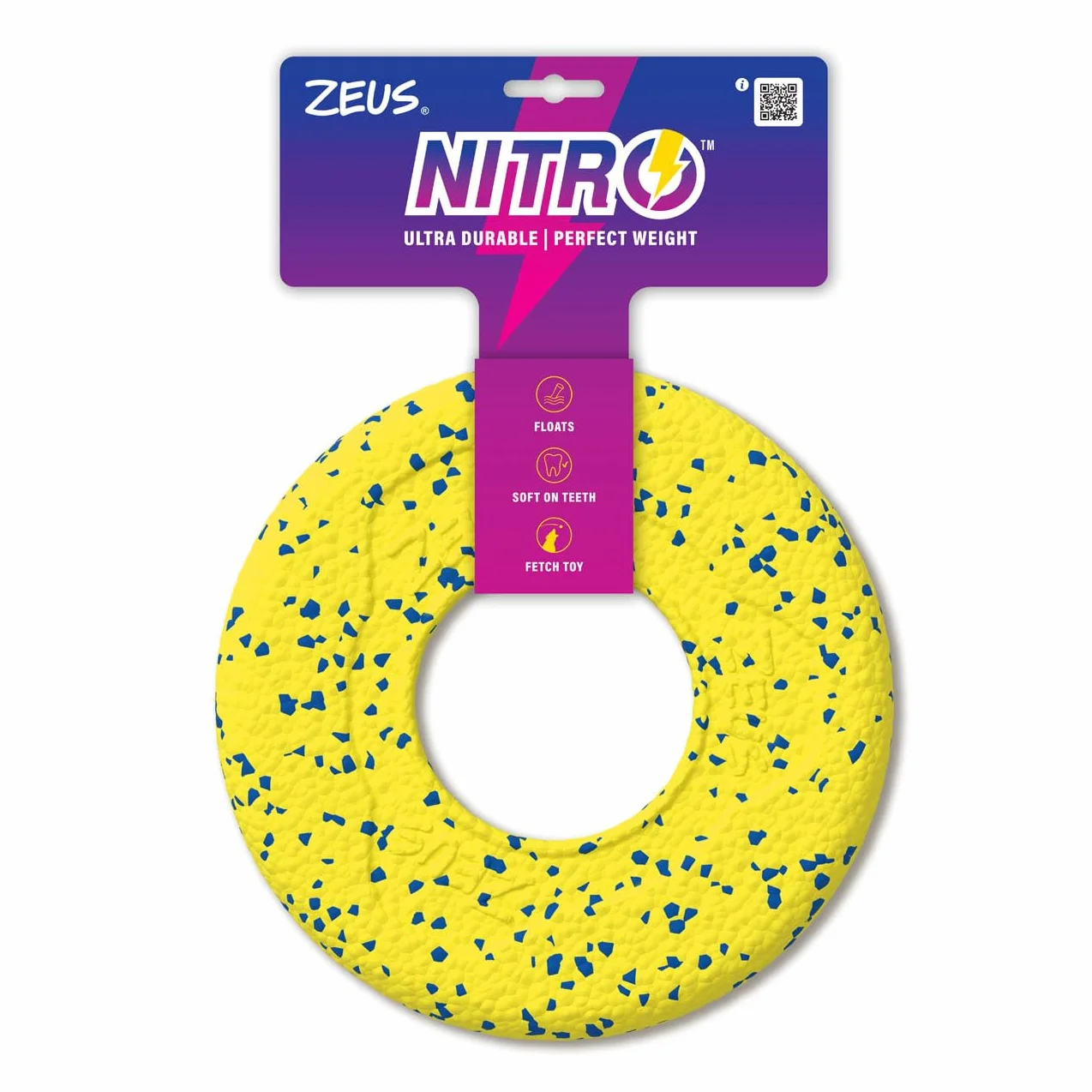 Zeus NITRO gumowa zabawka dla psa do pobierania i żucia