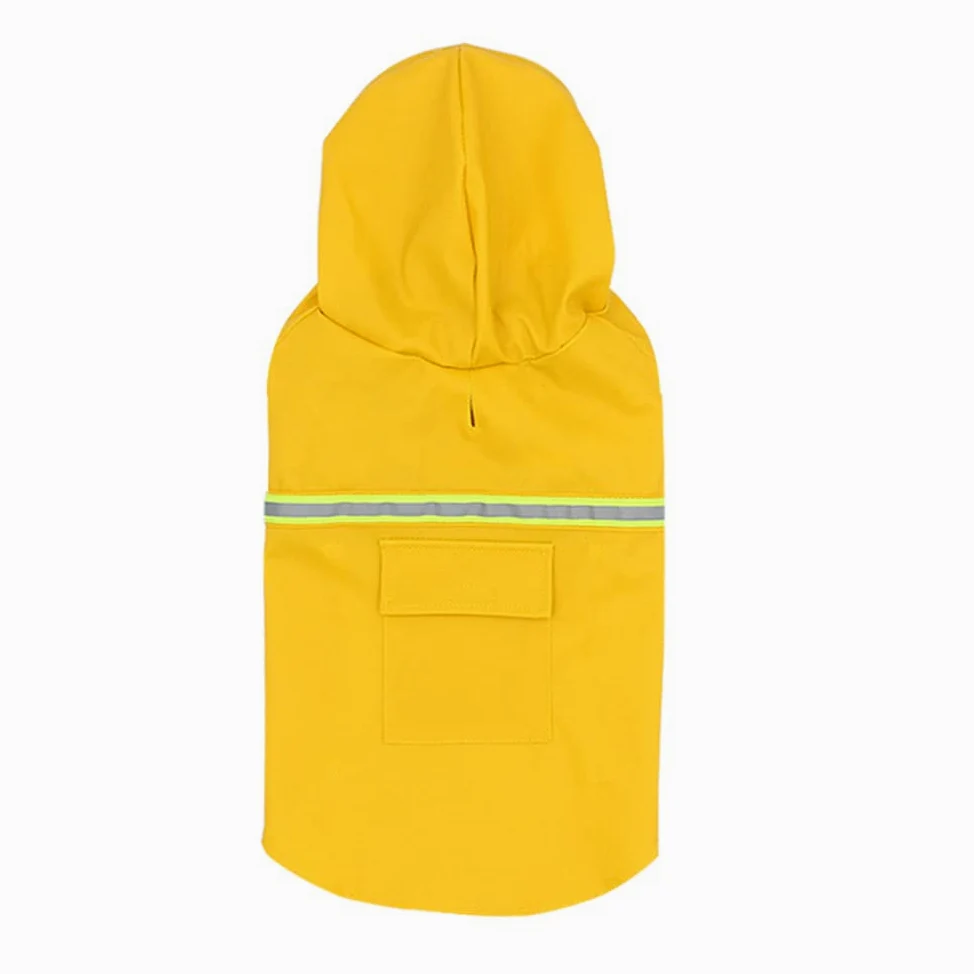 płaszcz przeciwdeszczowy dla psa, Płaszcz przeciwdeszczowy dla zwierząt Ubrania psów Wodoodporny kostium dużego psa Golden Outdoor Pet Supplies(Yellow,3XL)