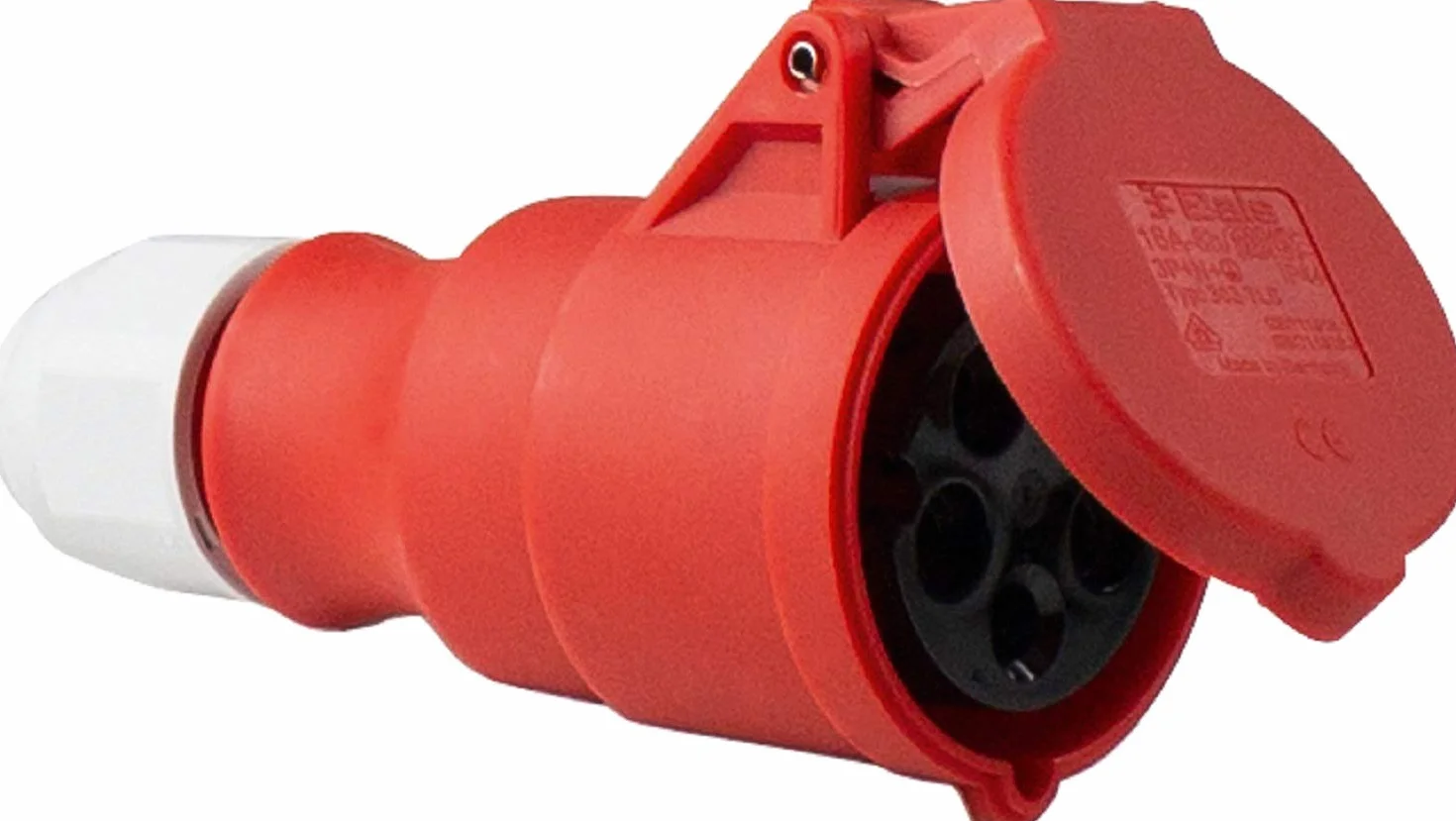 Schwabe Starkstromverlängerung 400 V 32 A CEE-Stecker CEE-Kupplung IP44 50 m Verlängerungsleitung 5-polig Schwarz