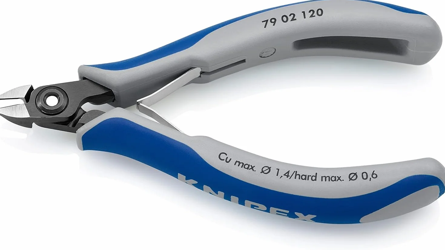 KNIPEX Precyzyjne szczypce tnące boczne dla elektroników z osłonkami wielokomponentowymi 120 mm, 79 02 120