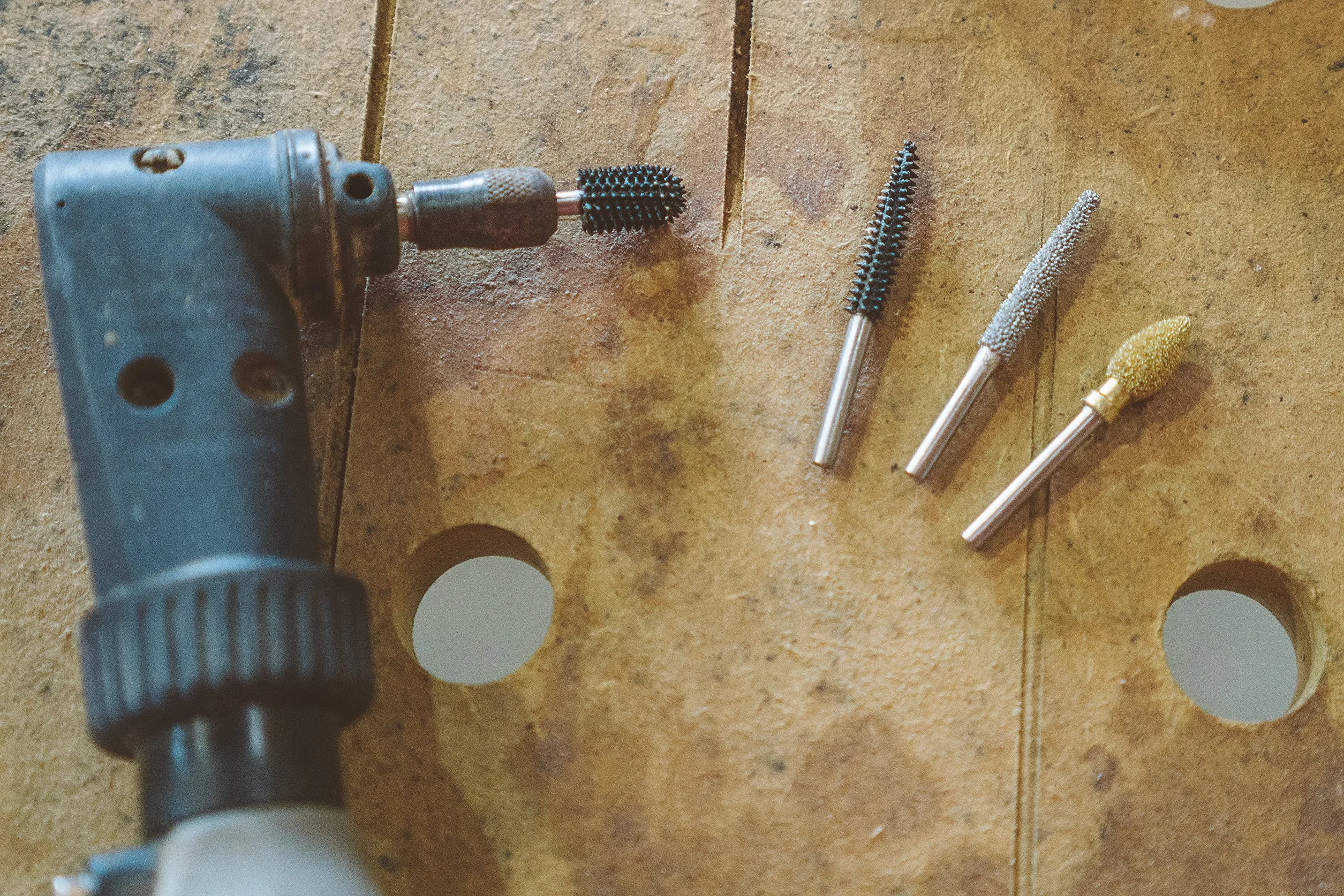 Kutzall Original Cylinder Rotary Burr, 1/8" Shaft, Fine Tungsten Carbide, 1/8" x 7/8", Woodworking Attachment