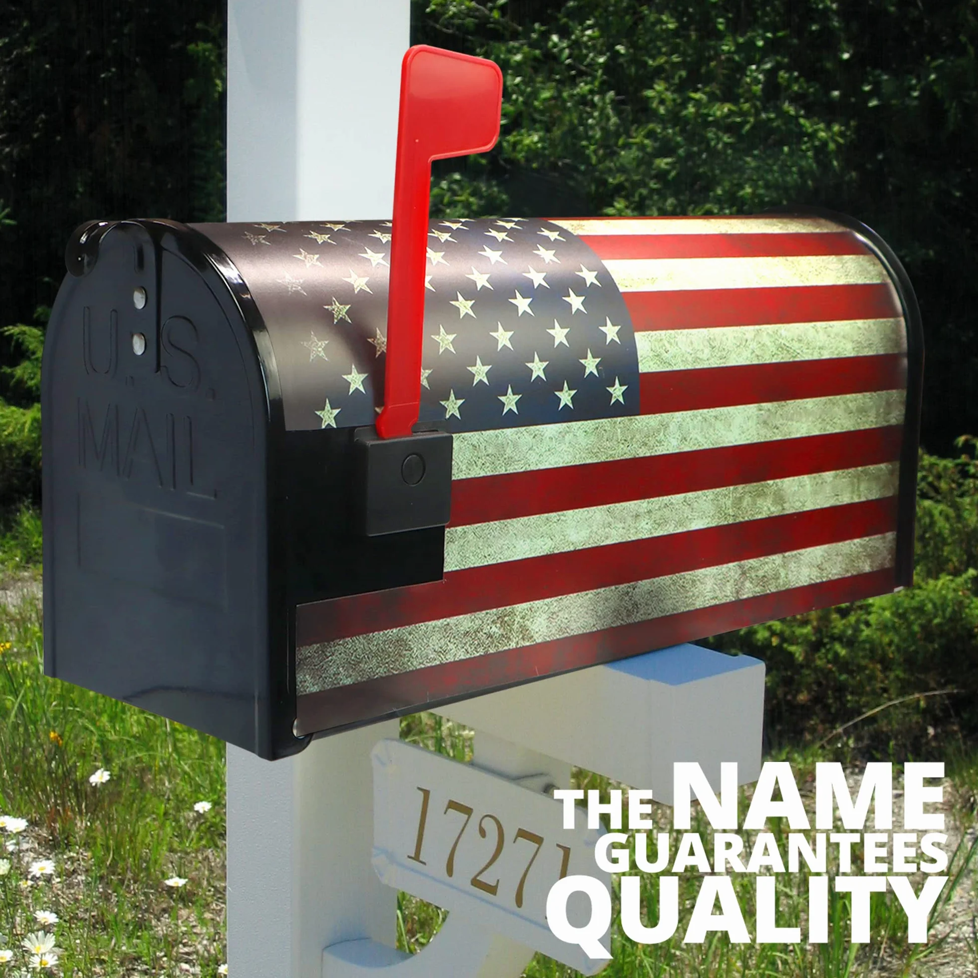 Anley Magnetic retro flaga USA okładki skrzynki pocztowej 21x18 w-świetna dekoracja na 4 lipca Dzień Niepodległości Dzień Pamięci-Vintage American USA Patriotyczna skrzynka pocztowa okłady dla standardowej skrzynki pocztowej w USA