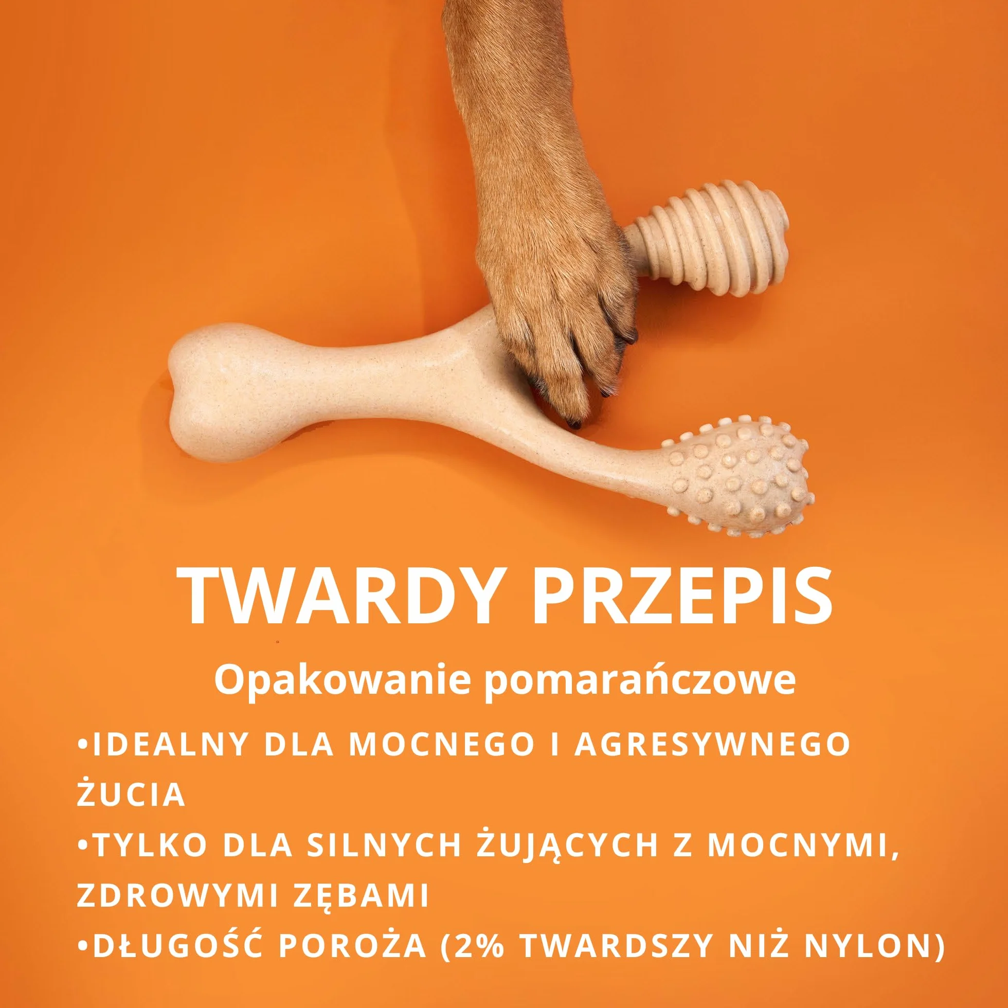 BetterBone - Zabawka dla psa do żucia – Small Hard Classic – wegańska kość do żucia dla psa, bez nylonu i GMO na bazie celulozy, bardzo twarda, neutralny smak, nie odpryskuje i hipoalergiczna
