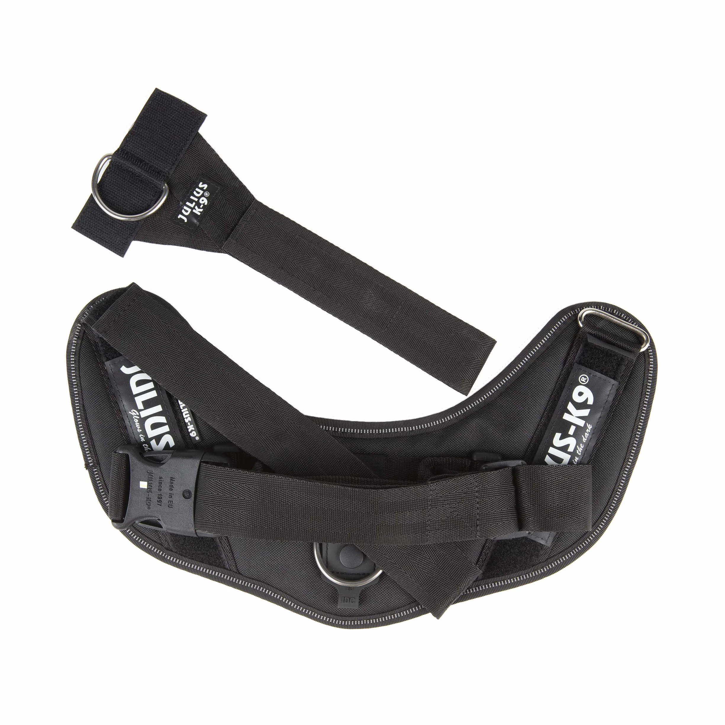Julius-K9, IDC Powerharness, uprząż dla psa z przednim paskiem sterującym Y, rozmiar: XL/2, czarna