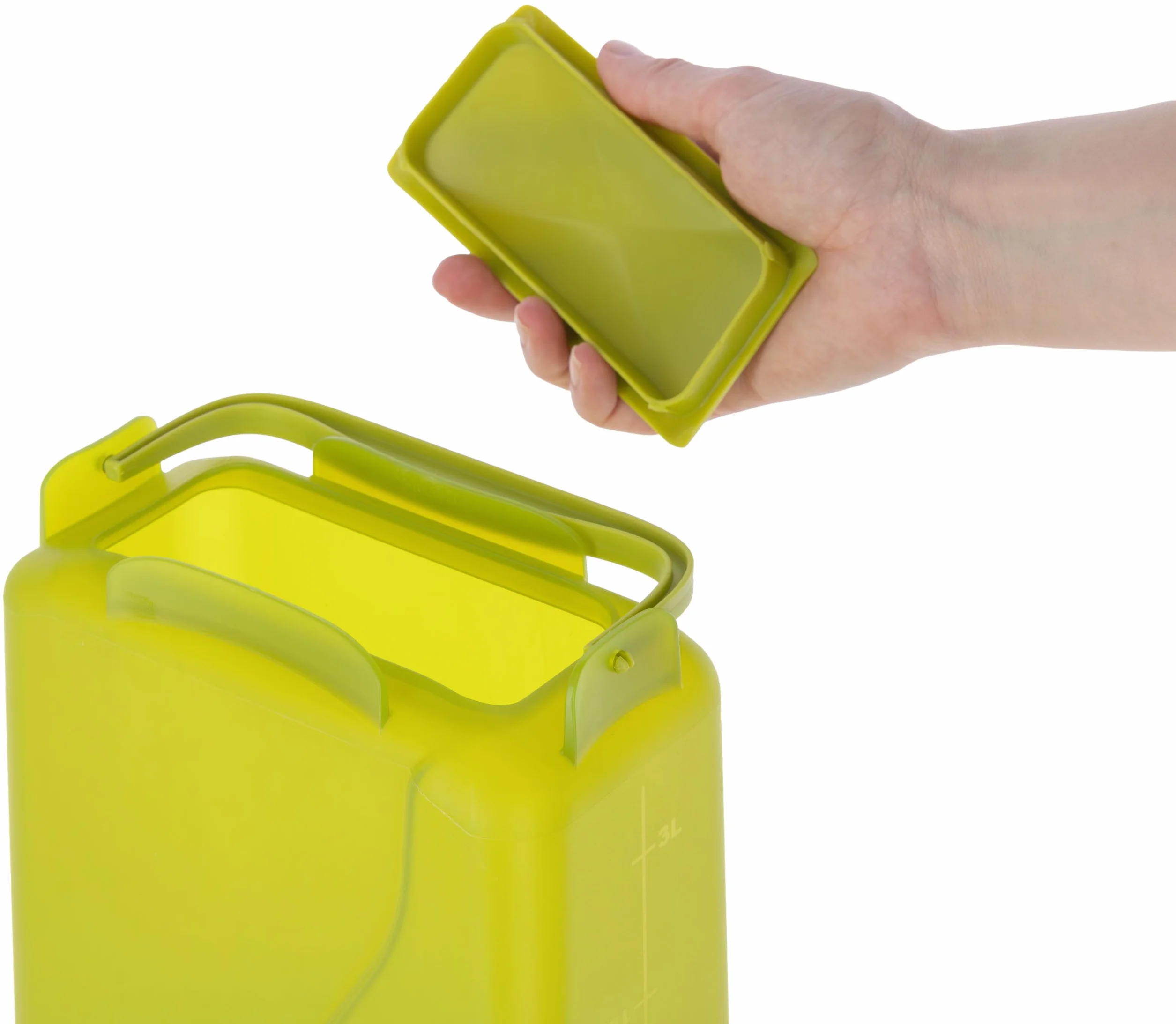 Kerbl Hobbyfarming Karmnik Automatyczny z Nóżkami, Automatyczne Podawanie Paszy, Wraz z Nóżkami, Zdejmowana Pokrywa, Odporny na Warunki Atmosferyczne, 3,5 Litra, Zielone