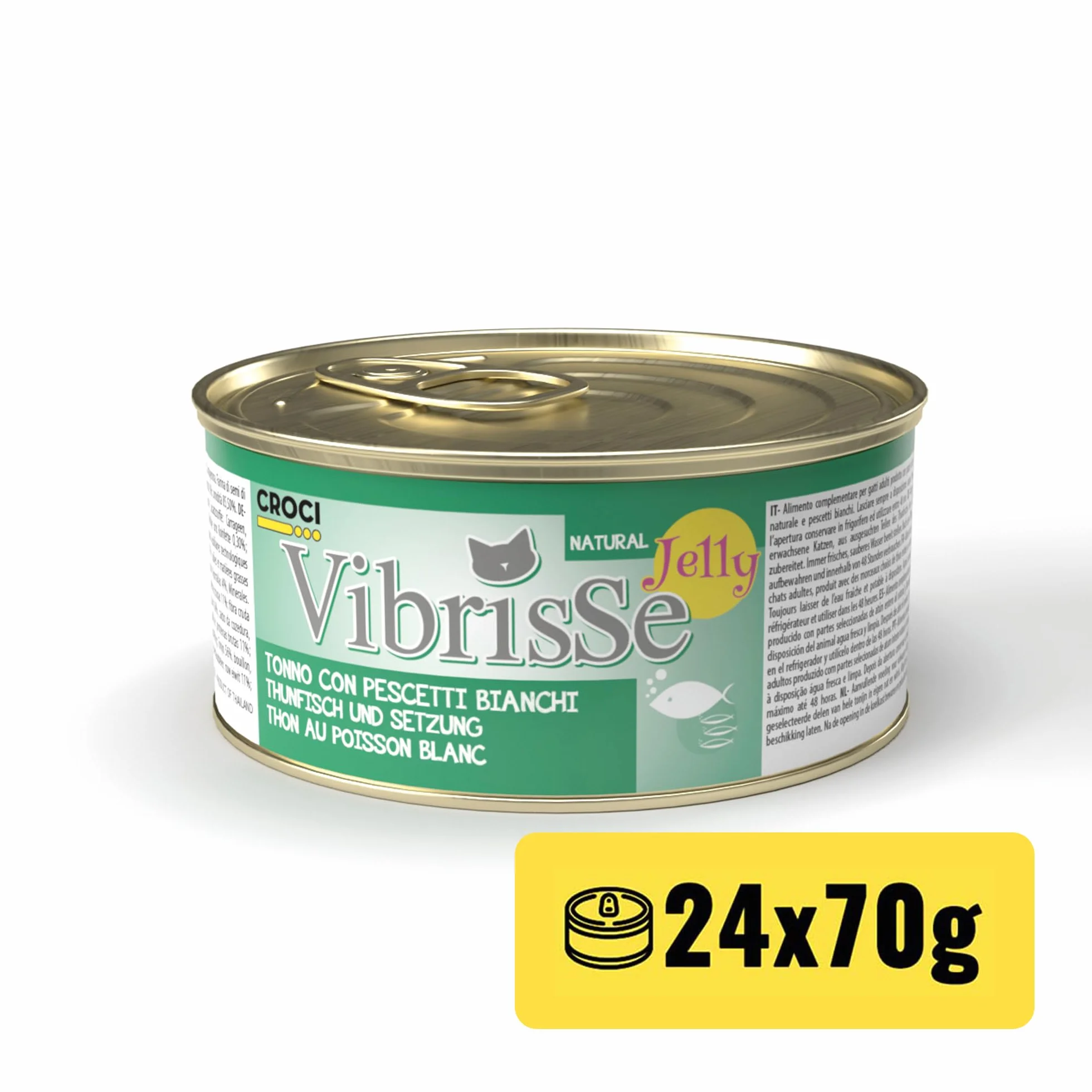 Croci Vibrisse C1018427 Karma dla Kotów, 24 x 70 g