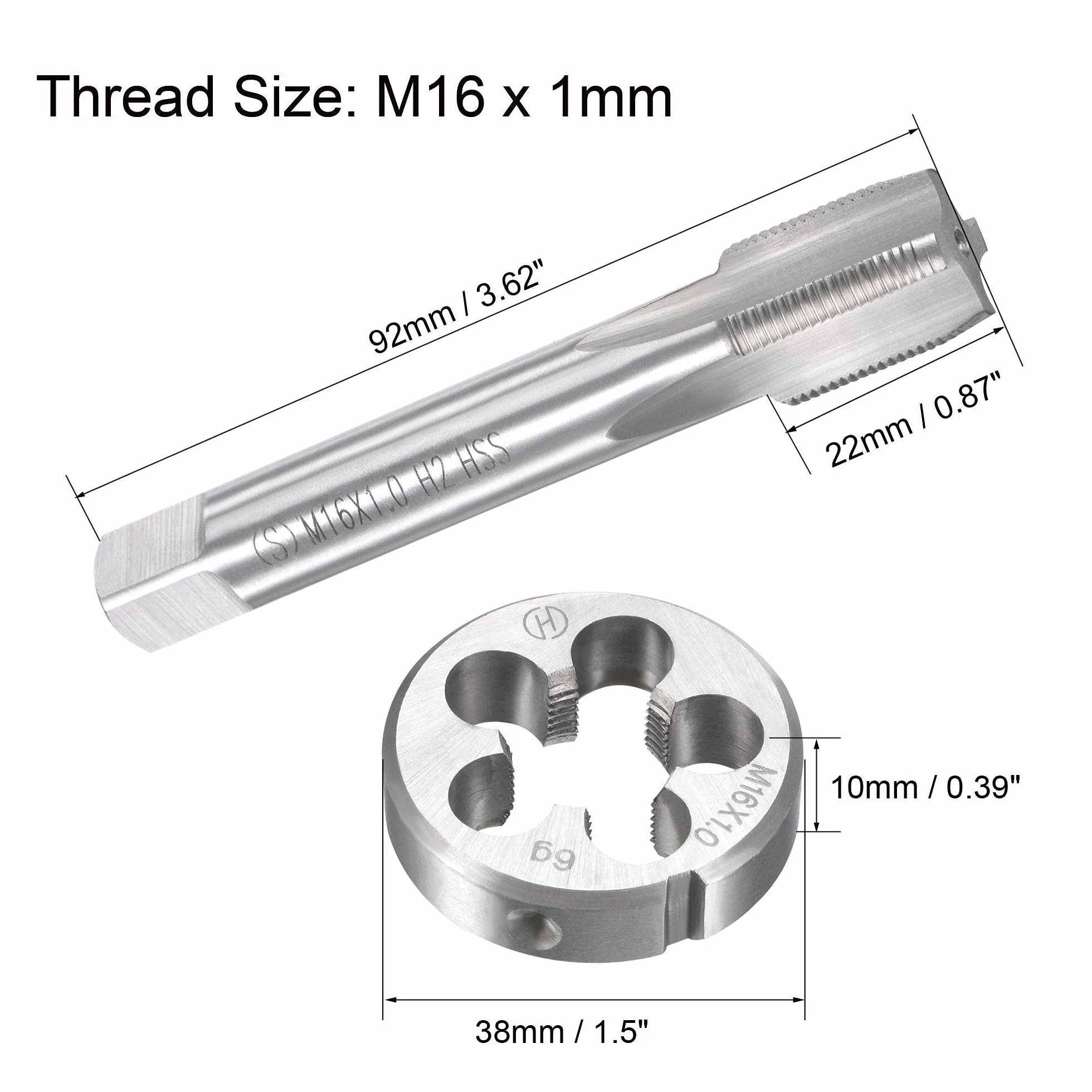 Gwintownik M16 x 1 mm ze stopu