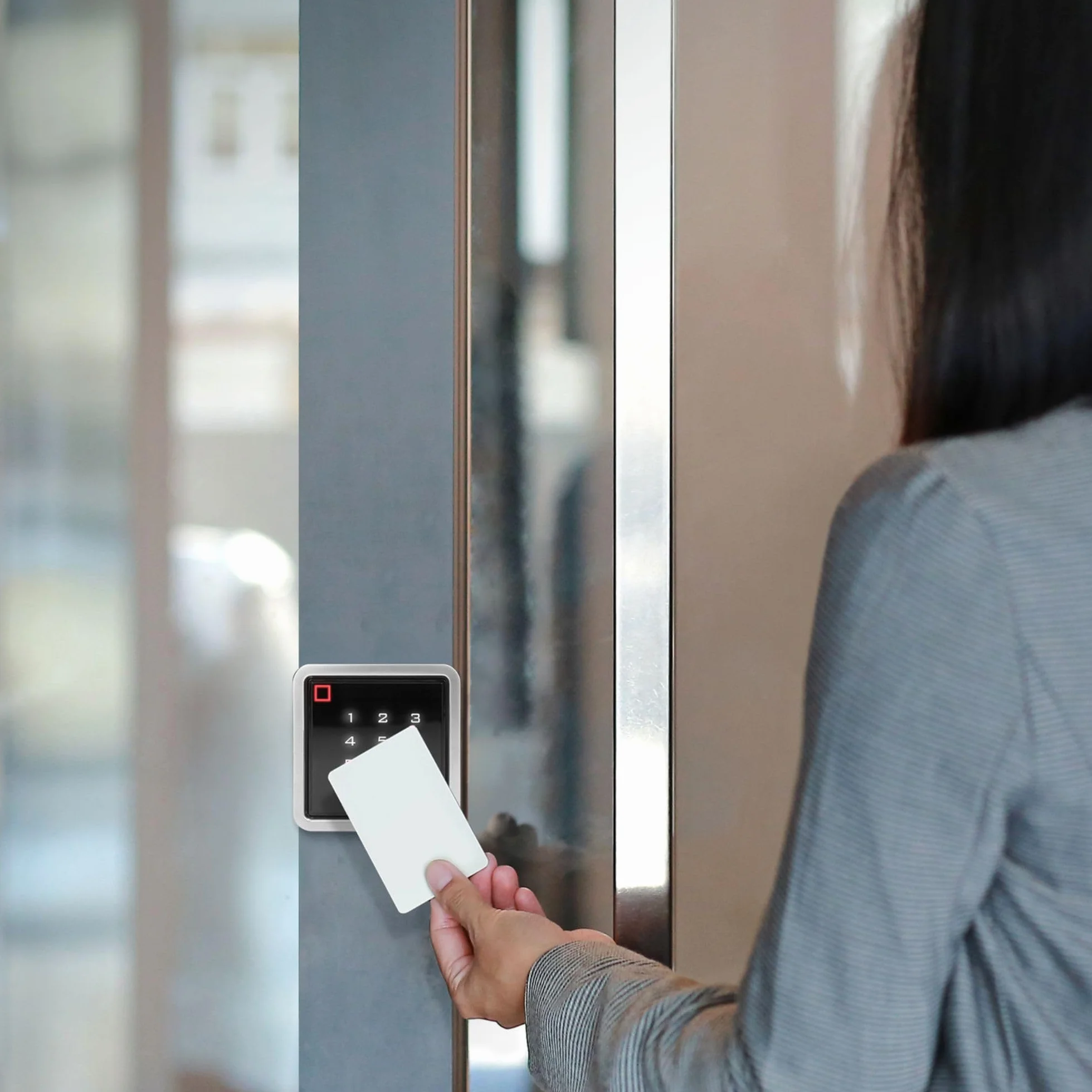 Zamek Szyfrowy Dotykowy Inteligentny Zamek do Drzwi Kod PIN Czytnik Kart Breloków RFID Aplikacja Tuya Smart WIFI Odporny na Warunki Atmosferyczne IP68