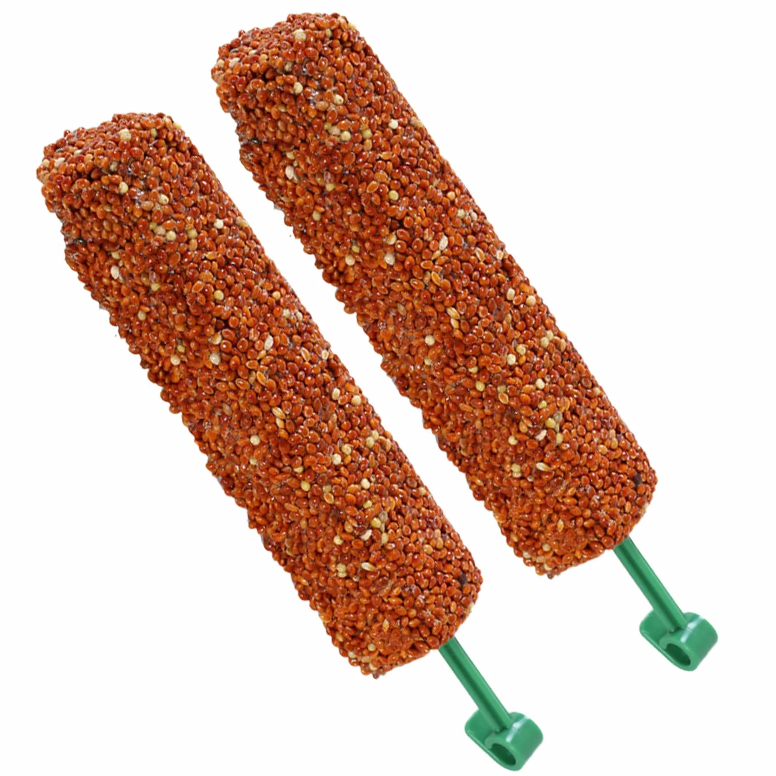 Parakeet Treats Sticks, Bird Snack Two, 5.51x0.98x0.98 inches Foraging Chew Food, Training Reward Bites, Nutritious Blend Formula, Ideal for Parrot, Finch, Myna, Conure Companions
