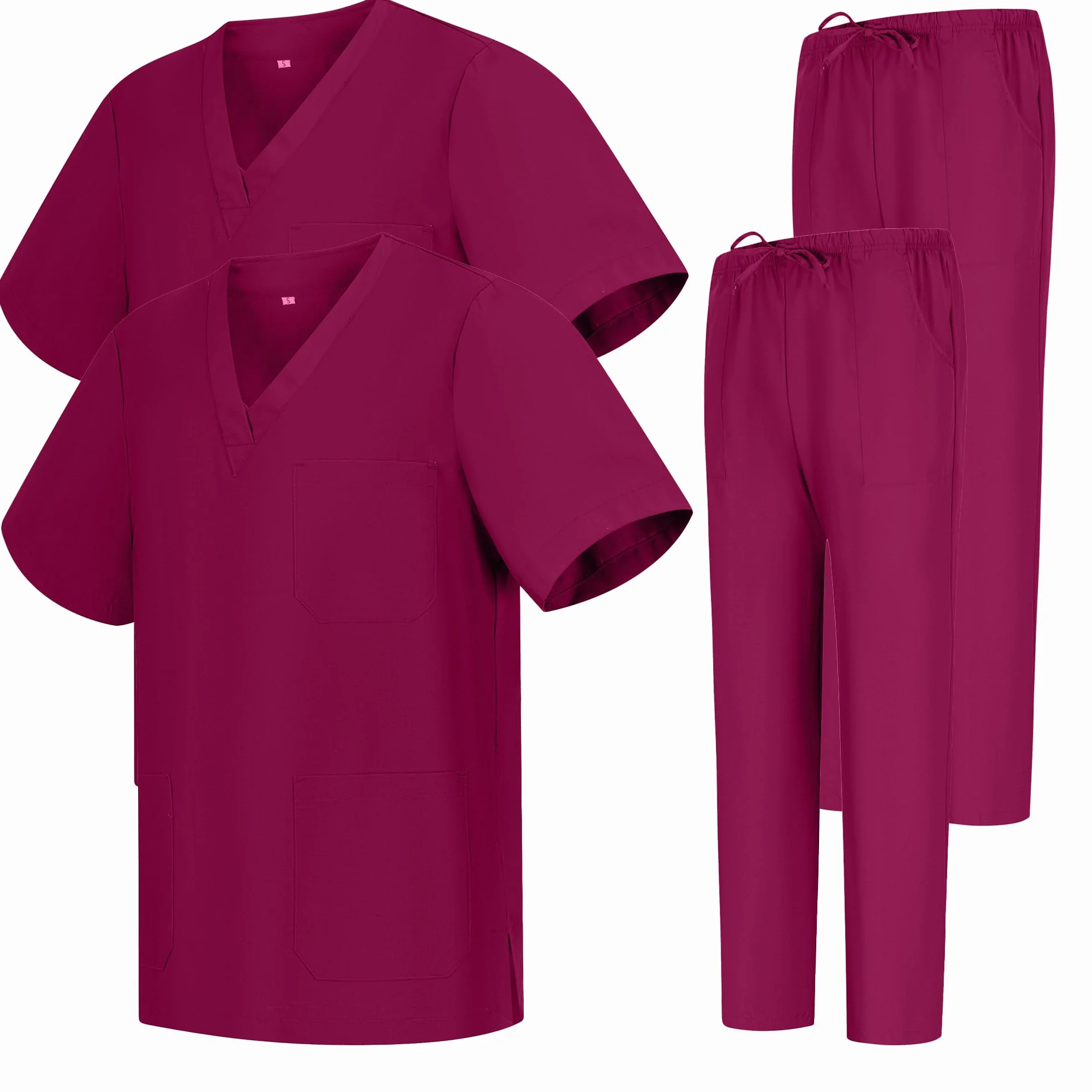 MISEMIYA Lot 2 mundury Sanitaires Bz-2-6801-6802 Pakiet 2 zestawów-Piżama sanitarna 2-6801-6802, Granat, S (opakowanie 2) Unisex Dorosły, Granat, S