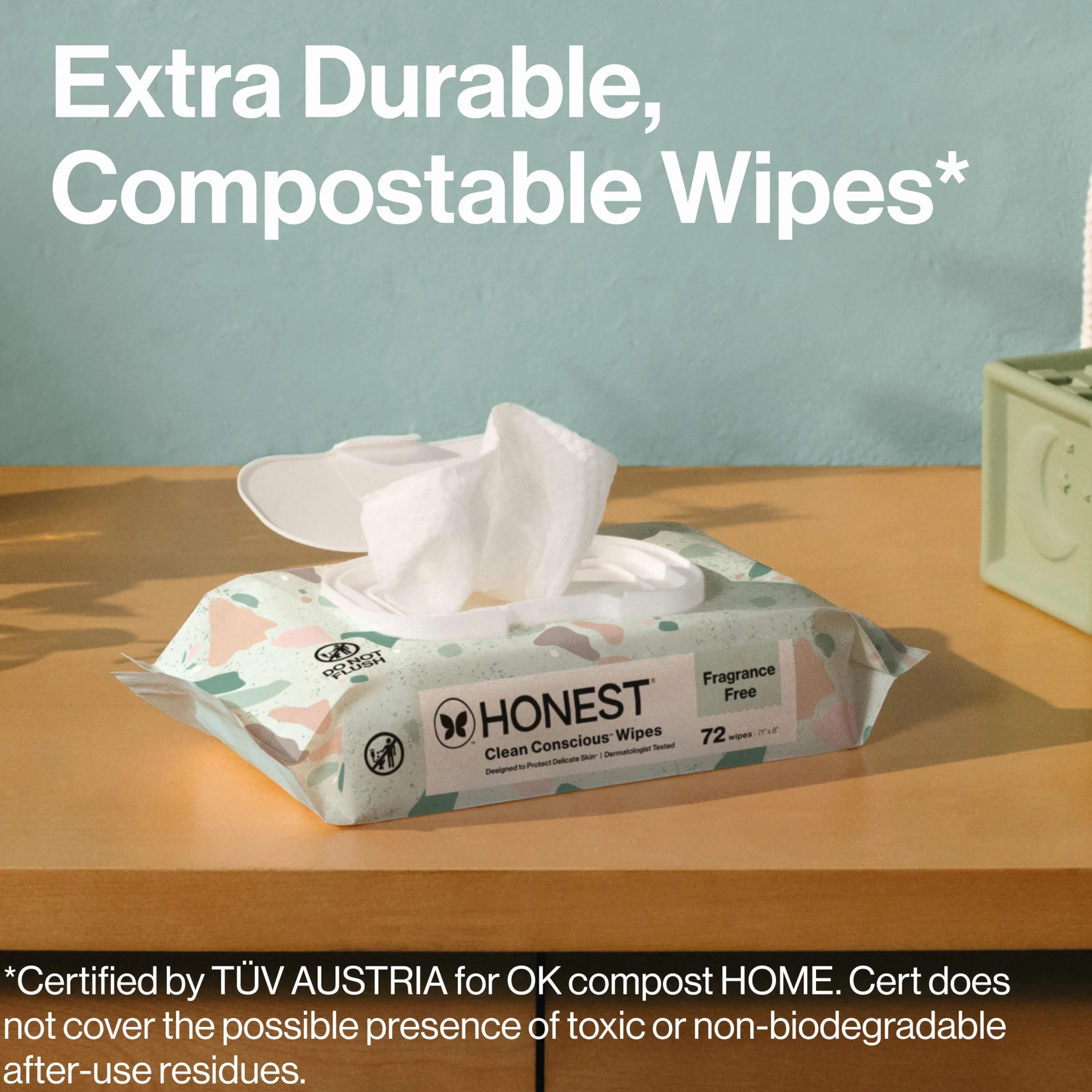 Honest Company All Natural Cloth Baby Wipes (288 Count Total) by Honest