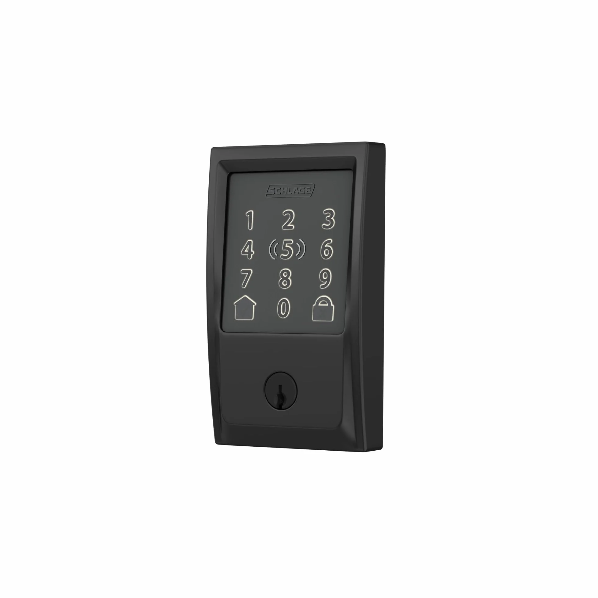 SCHLAGE BE499WB CEN 622 Encode Plus Smart WiFi zamek zasuwowy, czarny matowy