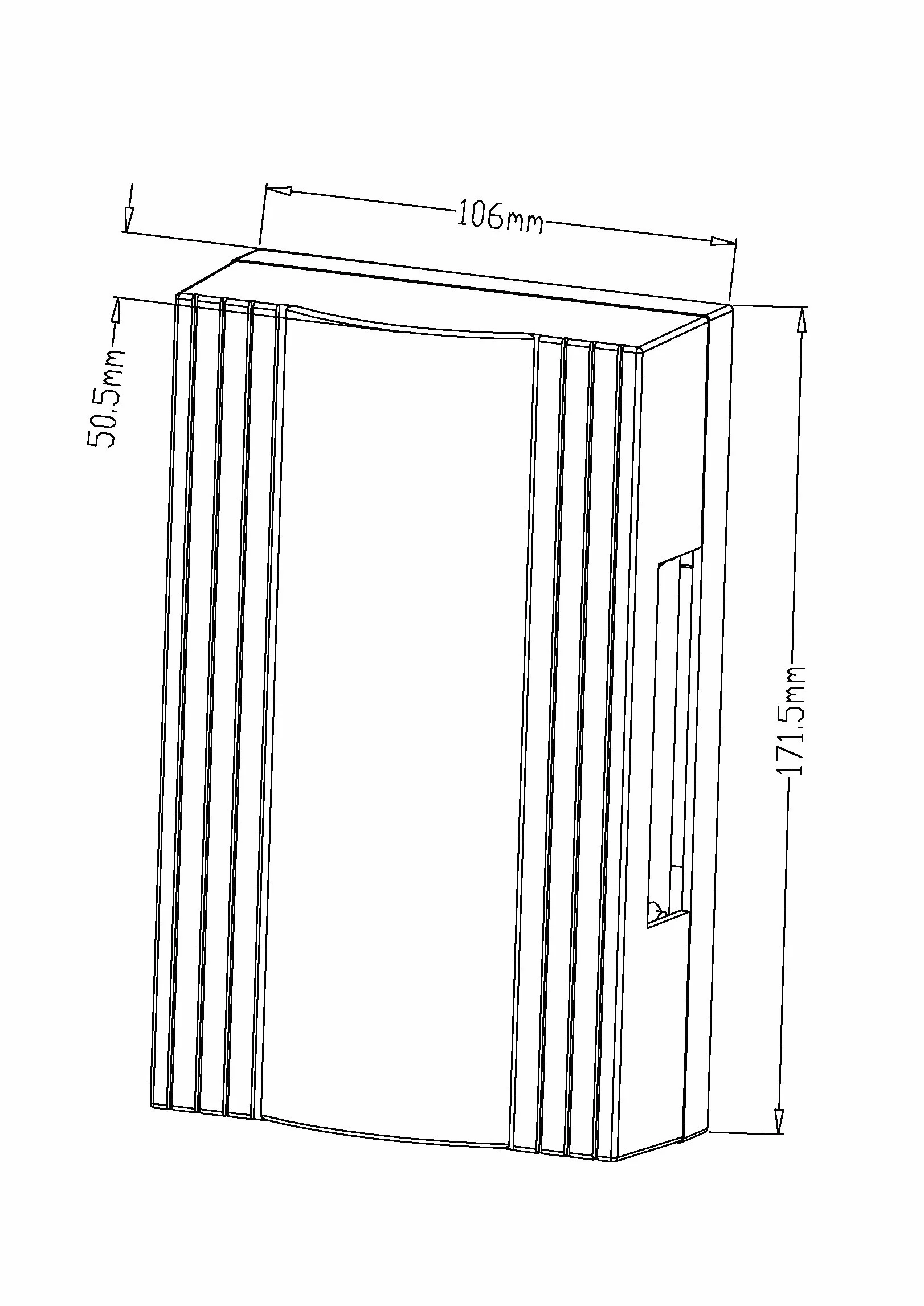 Huber Dzwon do drzwi, mechaniczny dwutonowy, 80 dB(A), 8-12V, biały, model 13001