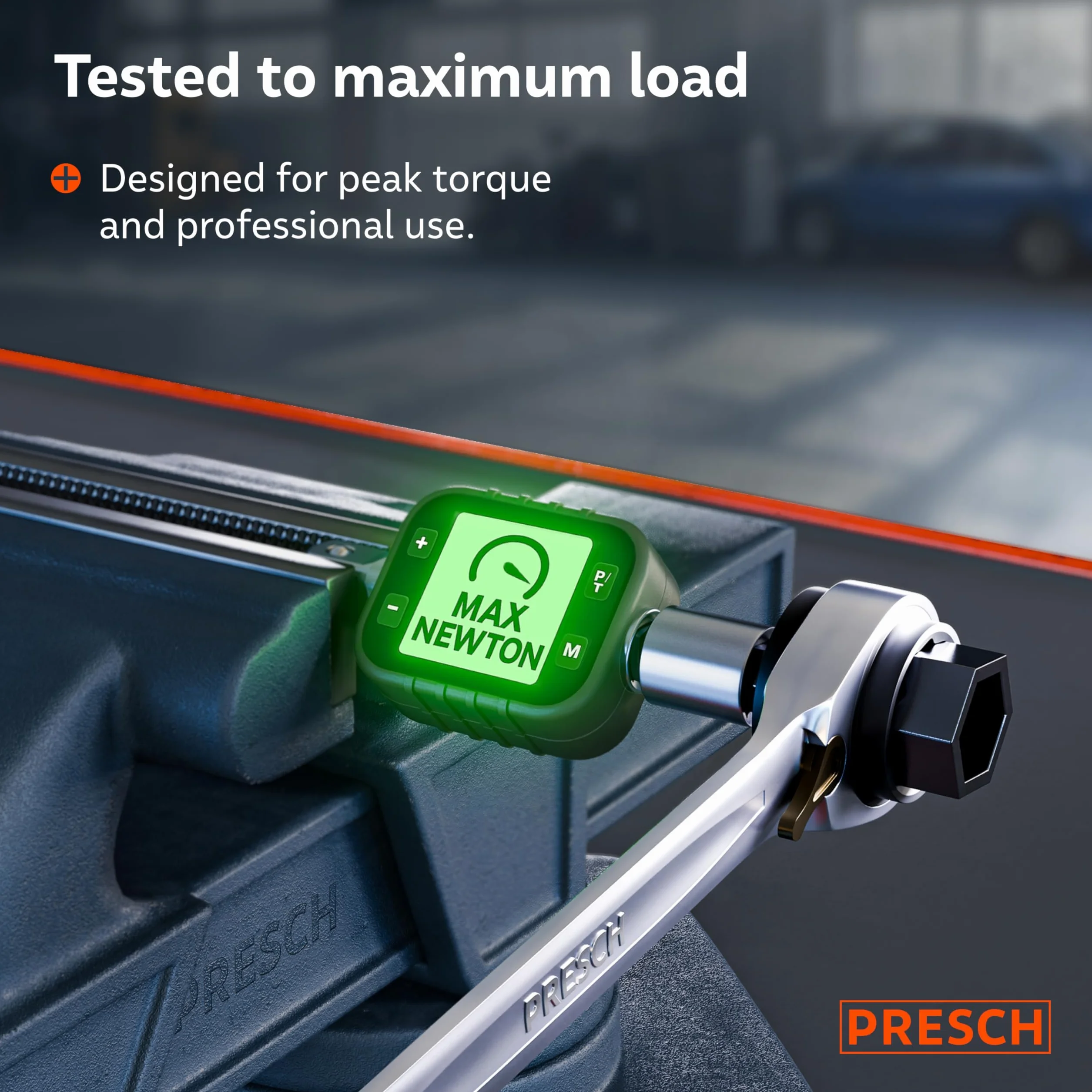 Presch Podwójny klucz grzechotkowy 4 w 1 (9/11 mm i 14/15 mm) – Przełączalna funkcja grzechotki – Precyzyjnie wykonane, 90 zębów i kąt powrotu 4° – 4 rozmiary w jednym kluczu