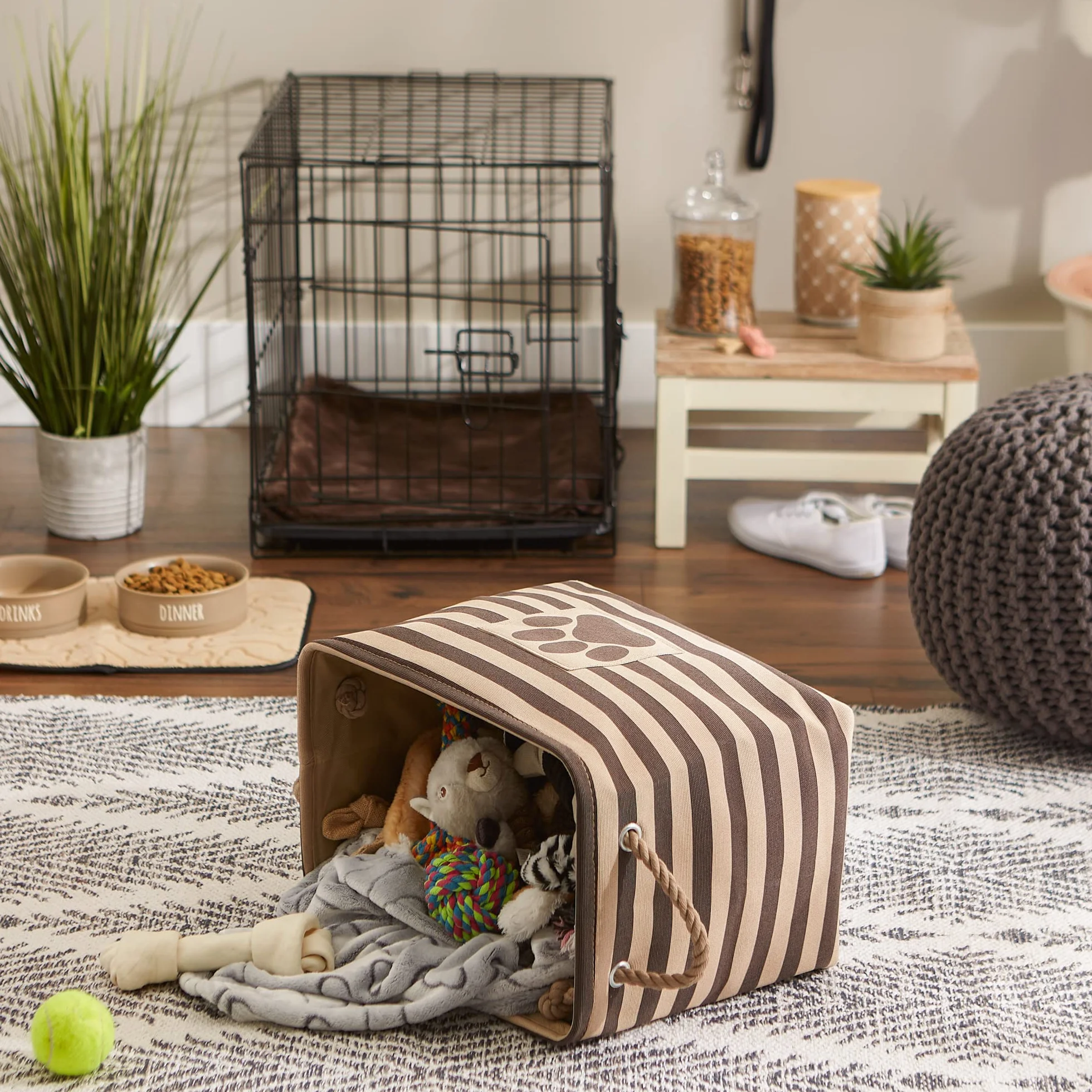 Dog Toy Storage Basket for Pets