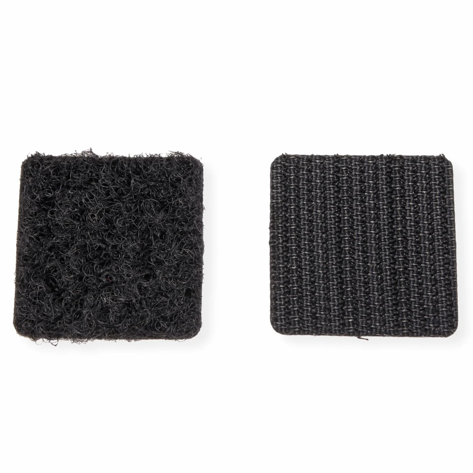Velcro VEL-EC60236 24 szt., czarne, przyklejane kwadraty, 25 mm