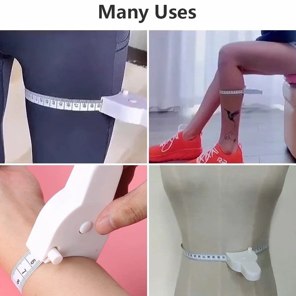 Taśma miernicza do ciała 150 cm automatycznie zwijana dwustronna miękka