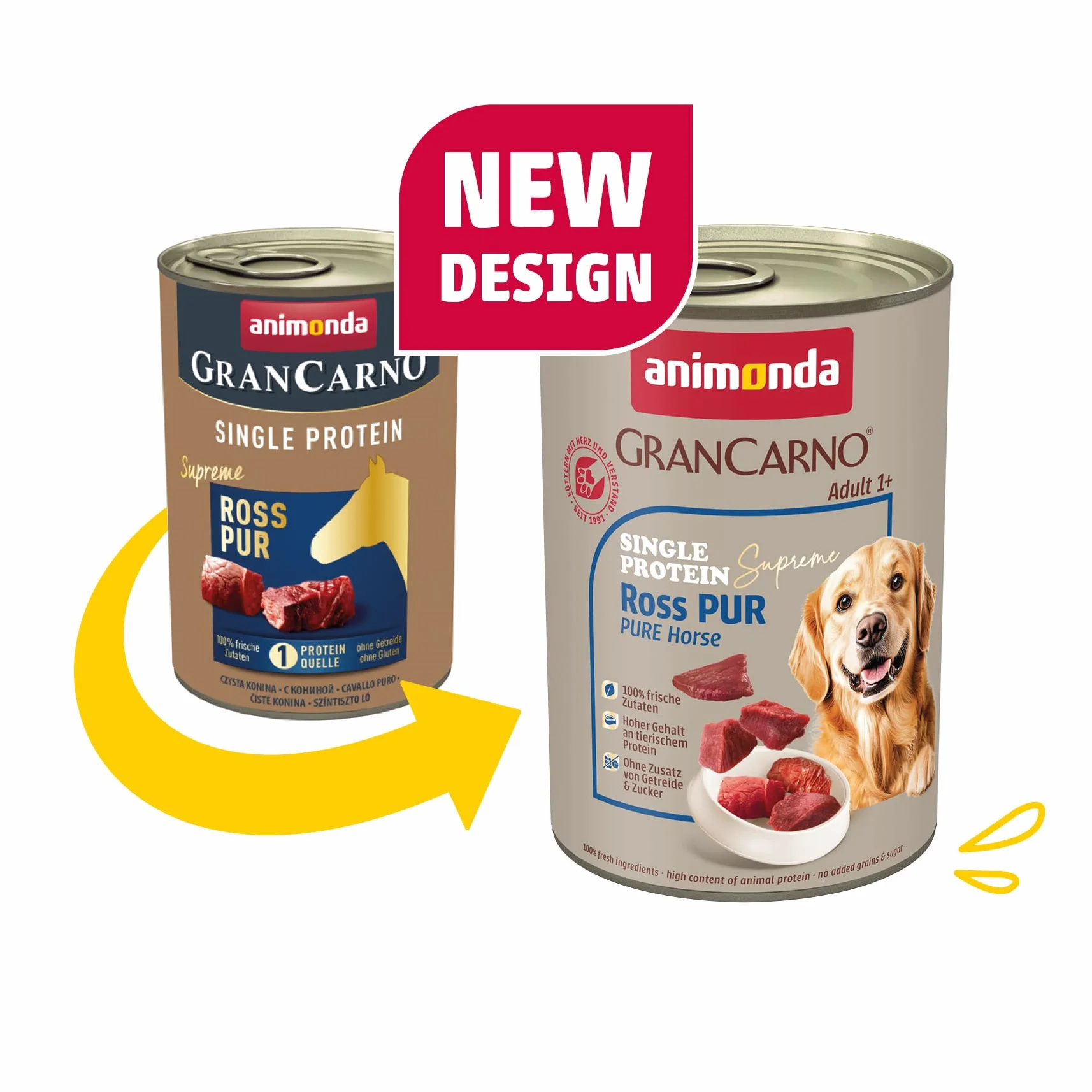 Animonda GranCarno Adult Ross pur 400g 6er Pack