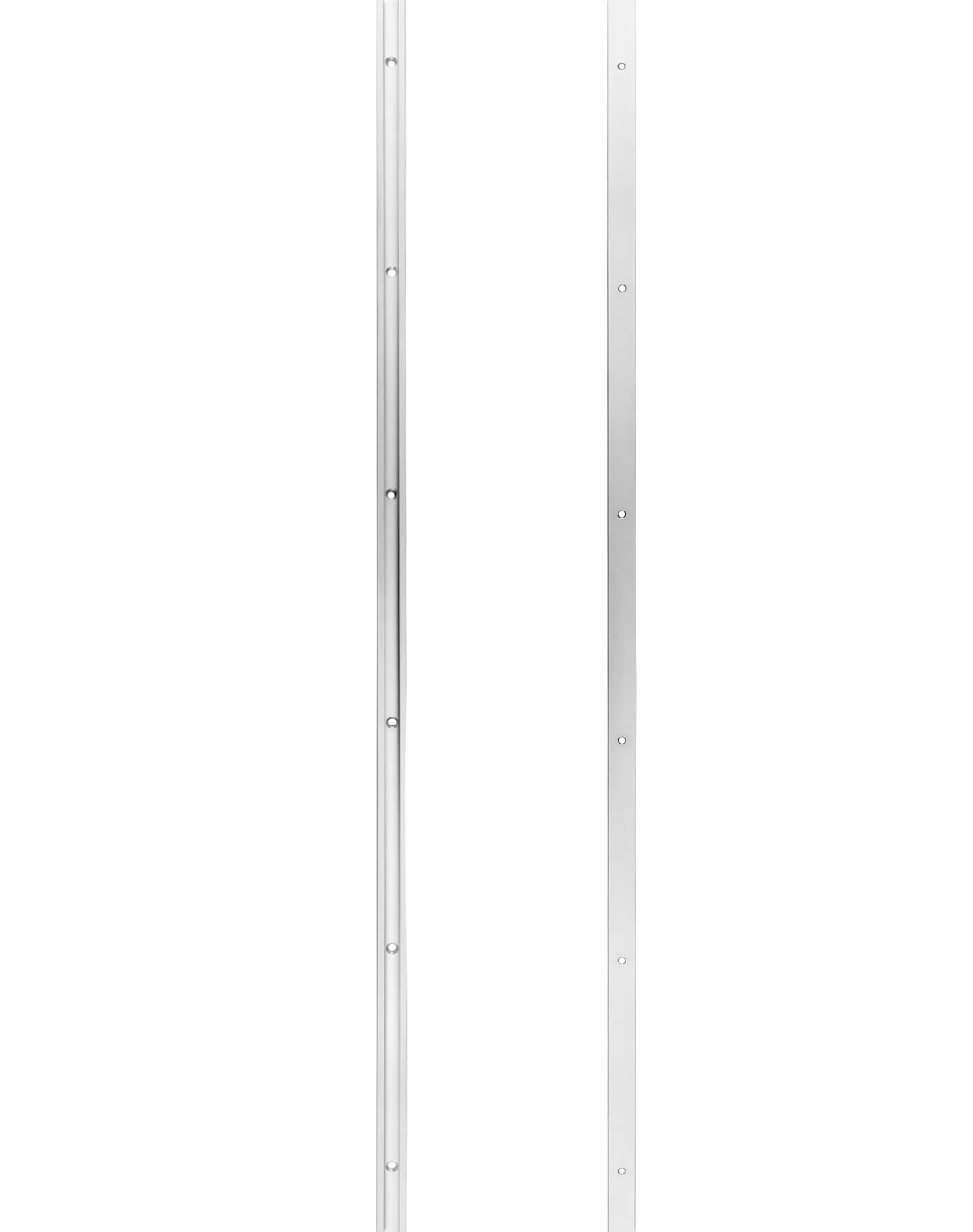 QWORK® Szyna T 91 cm, aluminiowa szyna skośna, z podwójnym profilem tnącym, do piły stołowej, narzędzia do obróbki drewna, 19 x 10 mm, 4 sztuki