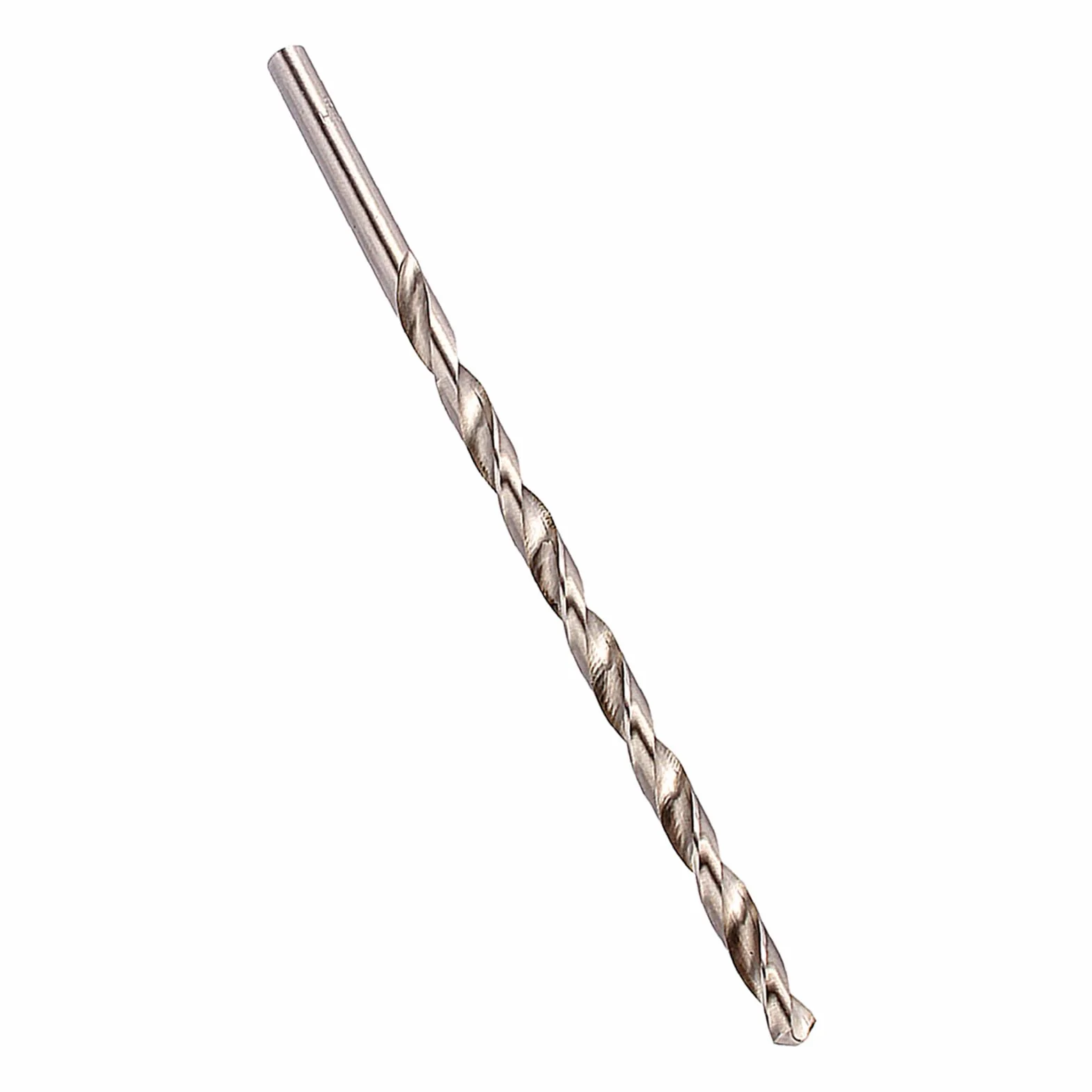 Wiertło Kręte HSS 8mm x 200mm Długie Wiertło Ślimakowe z Chwytem Prostym do Drewna Aluminium Tworzyw Sztucznych