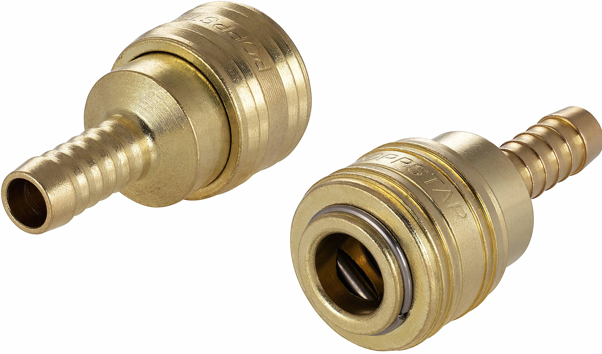 Poppstar szybkozłączka pneumatyczna NW 7,2 z tulejką do węża LW 9,5 mm, do podłączenia sprężonego powietrza