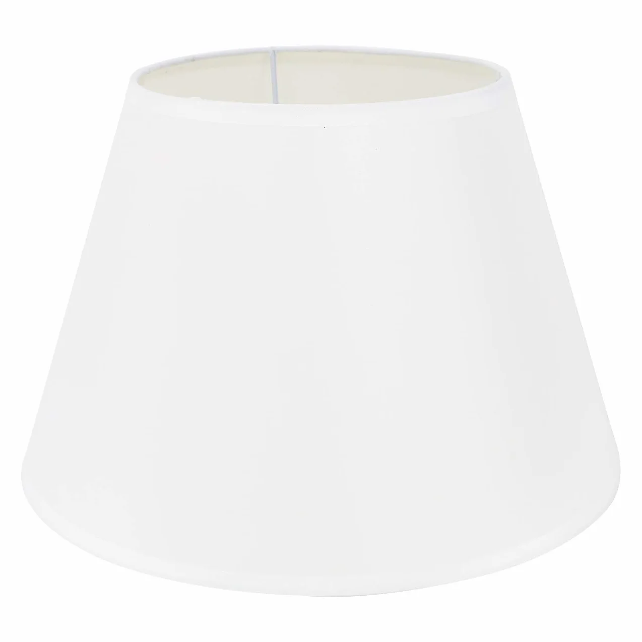 DULEE Abażur lampy 8,7 cala E27 E14 żarówka gwint ręcznie wykonana tkanina abażur do lampy stojącej, lampy stołowej, lampki nocnej (góra) 15 cm x (wysokość) 17 cm x (dół) 22 cm, biały