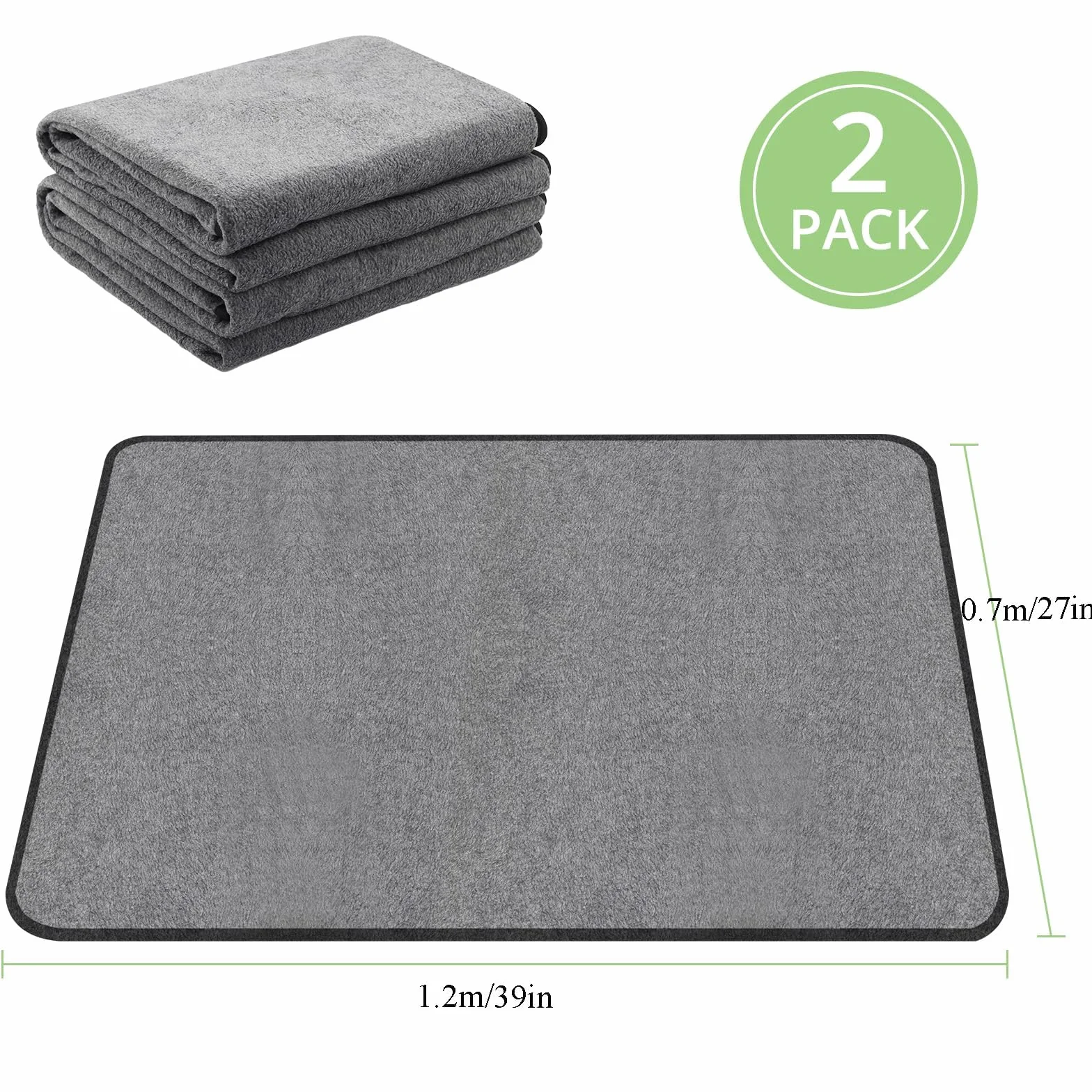 Podkładki Treningowe dla Psów 70x100 cm Zmywalne Antypoślizgowe Ultra Chłonny