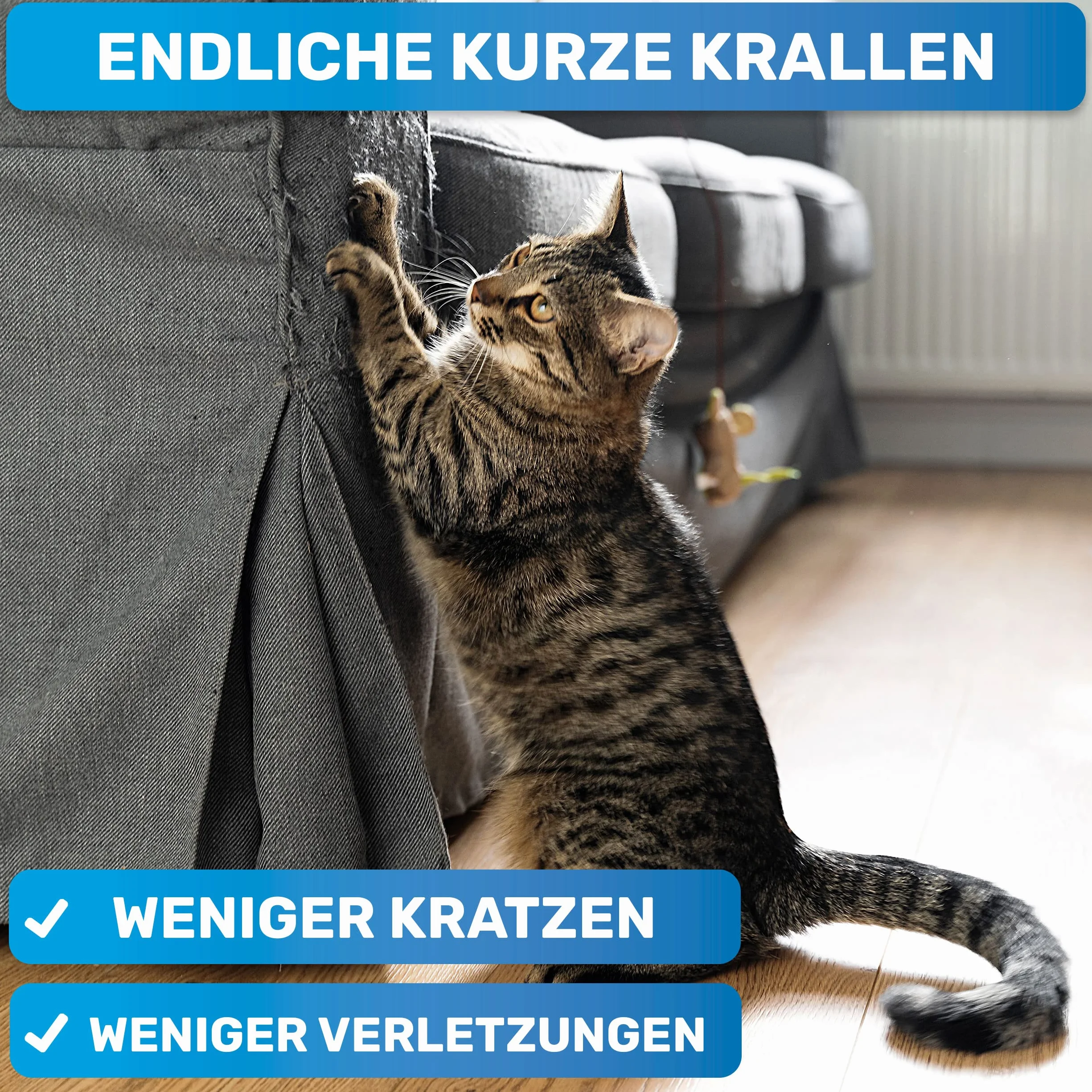 BluePet Mini nożyce do pazurów dla kotów, psów, królików i szczeniaków I proste i bezpieczne w przypadku ciasno przylegających pazurów I mały obcinacz do pazurów i nożyczki do paznokci I obcinacz do