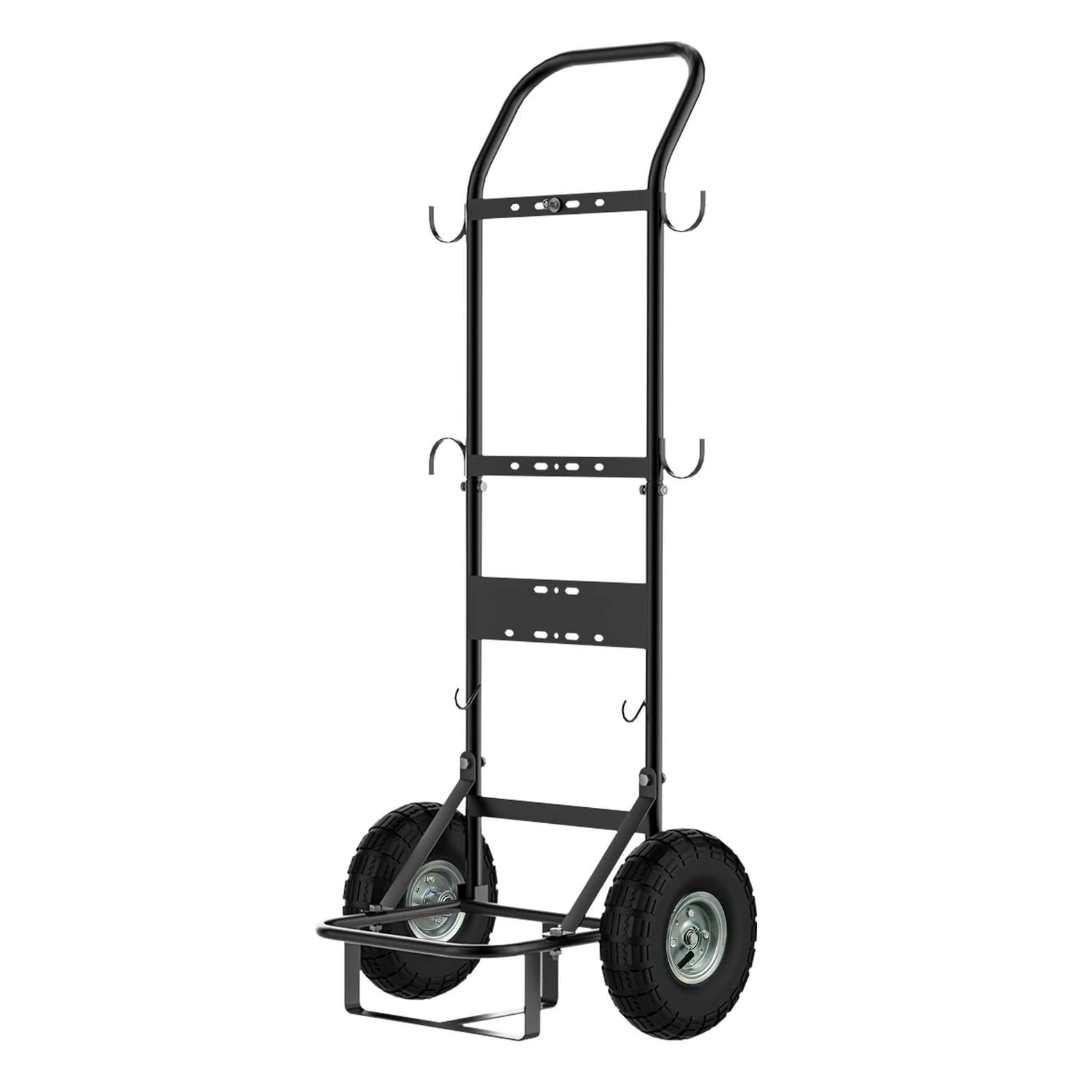CAMPLUX Mobilny Wózek na Butle Gazowe i Podgrzewacz Wody, Stalowy Wózek Ręczny z Kołami Pneumatycznymi 26 cm (10”), Idealny do Kempingu i Mycia Zwierząt, D52